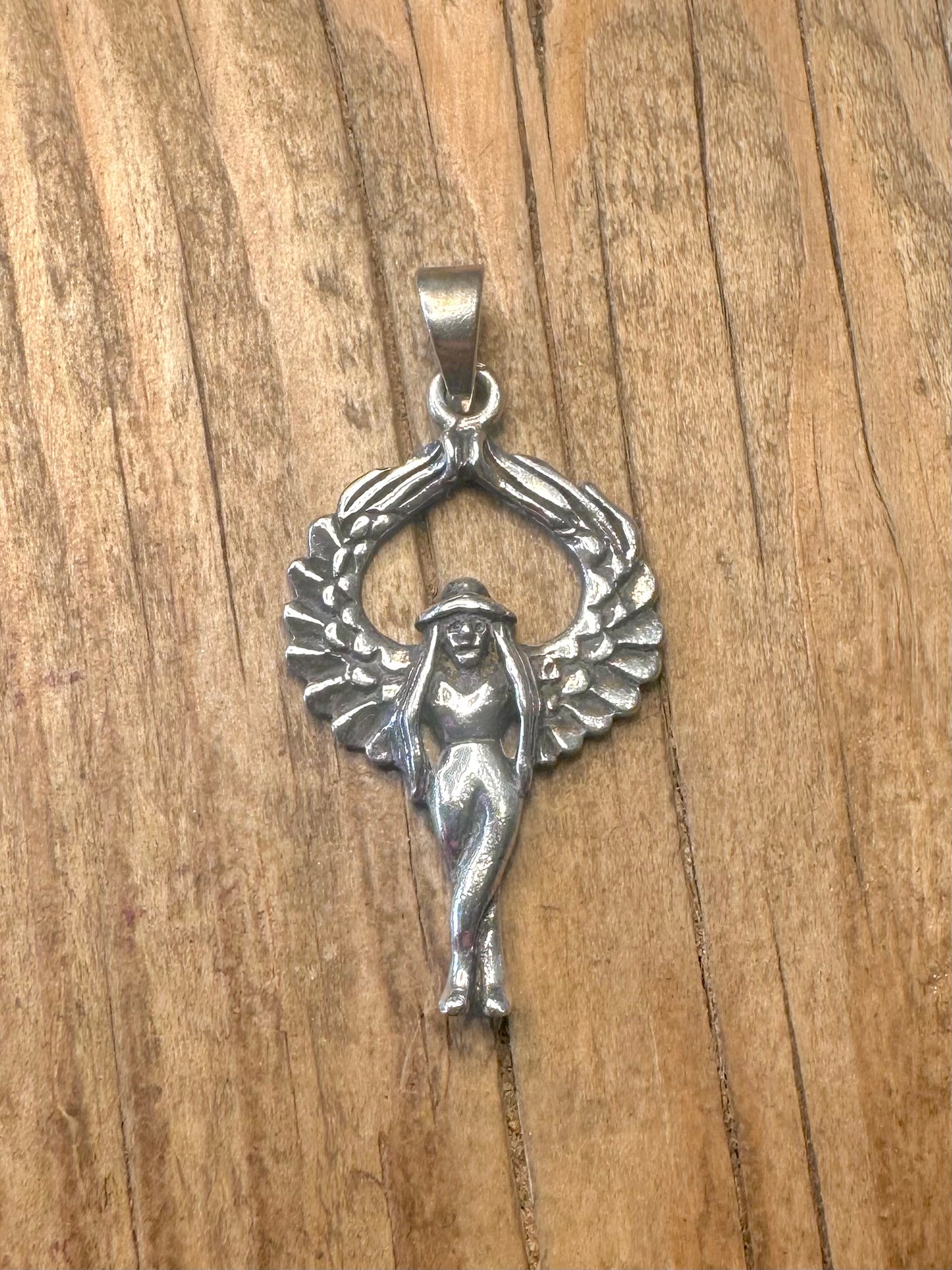 Angel Figure 925 Sterling Silver Pendant