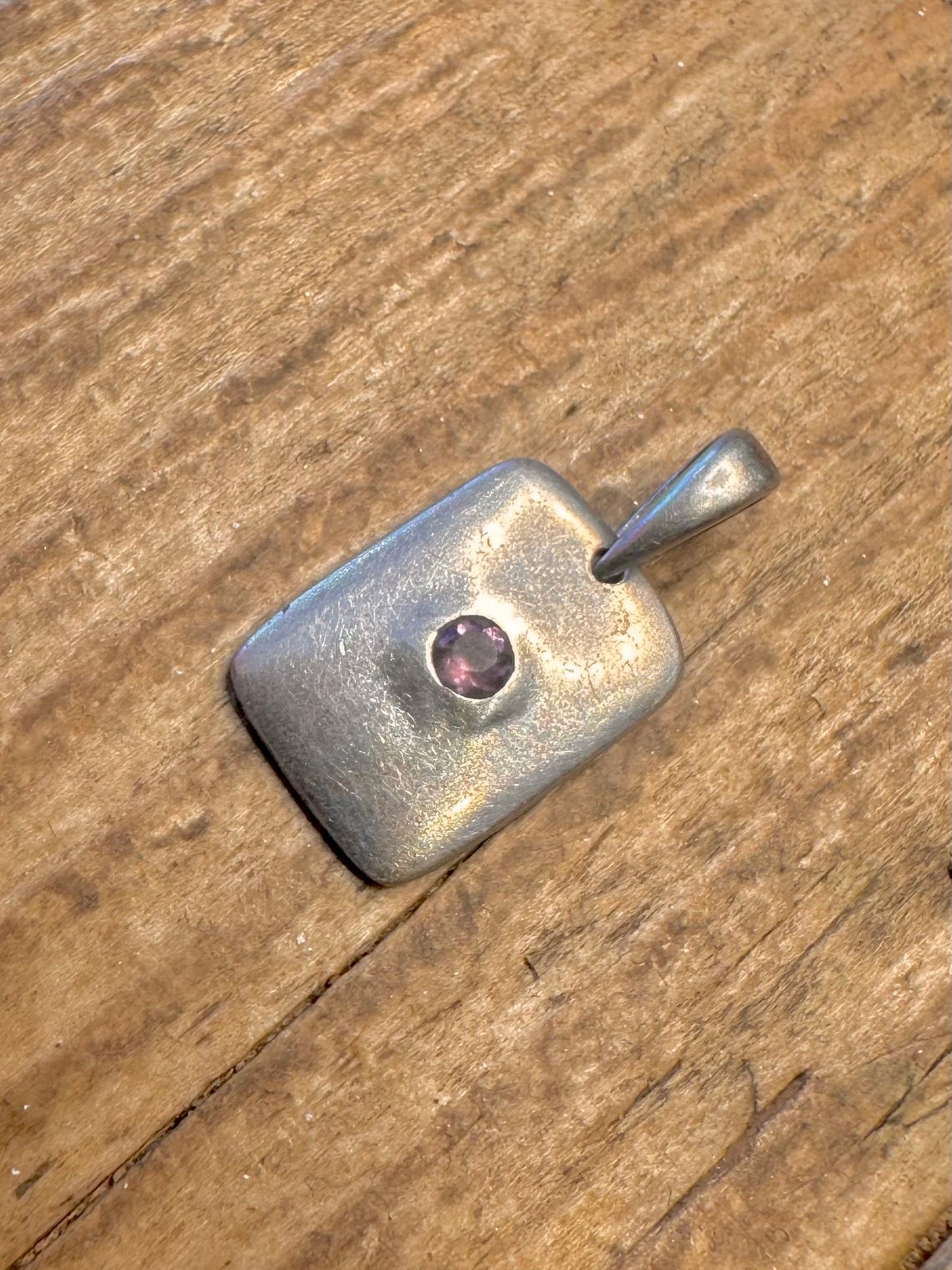 Amethystbarren-Anhänger aus 925er Sterlingsilber