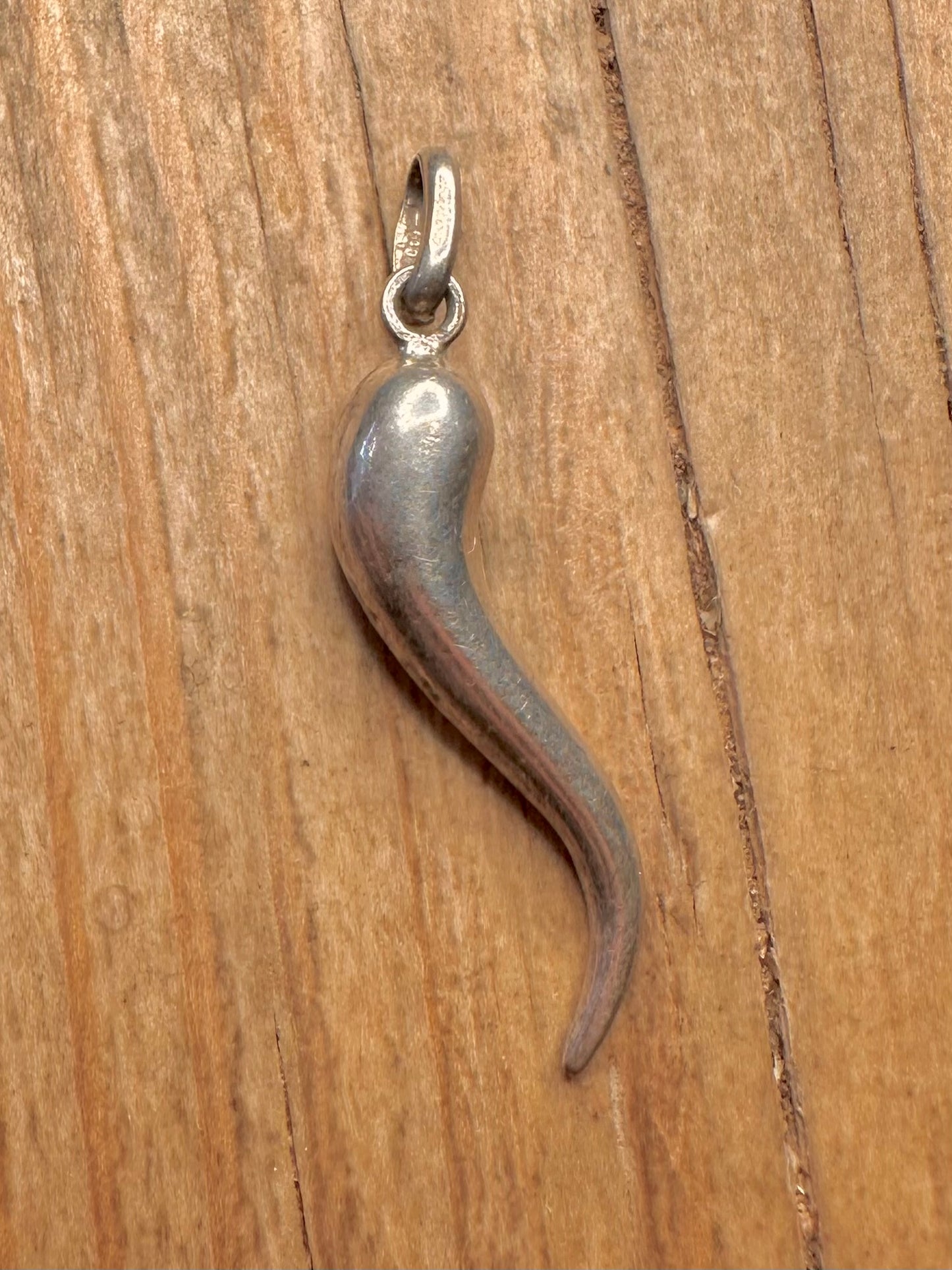 Vintage Horn of Plenty 925 Sterling Silver Pendant