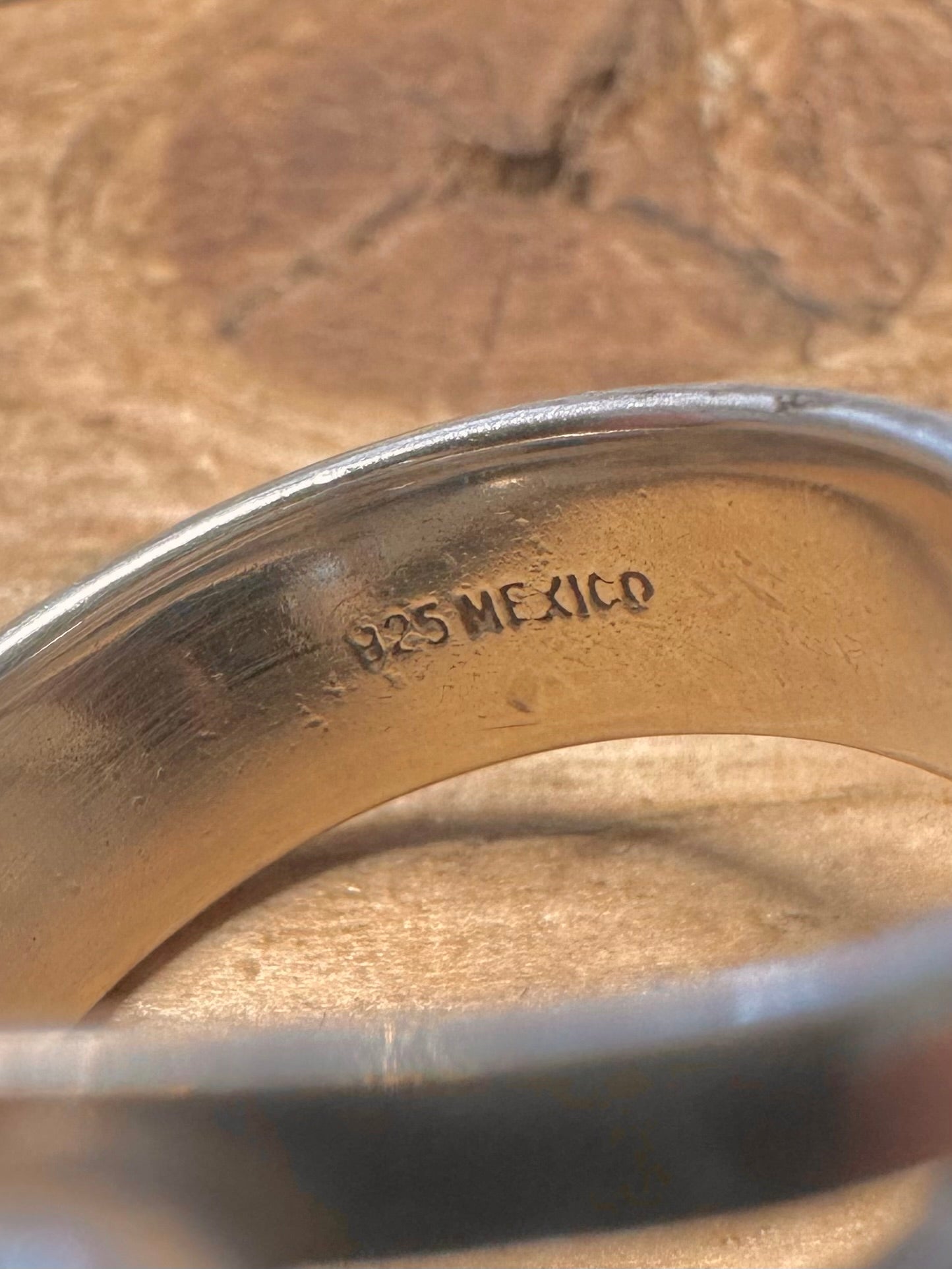 Abstract Multi Ball 925 Silver Mexico Size Q Ring