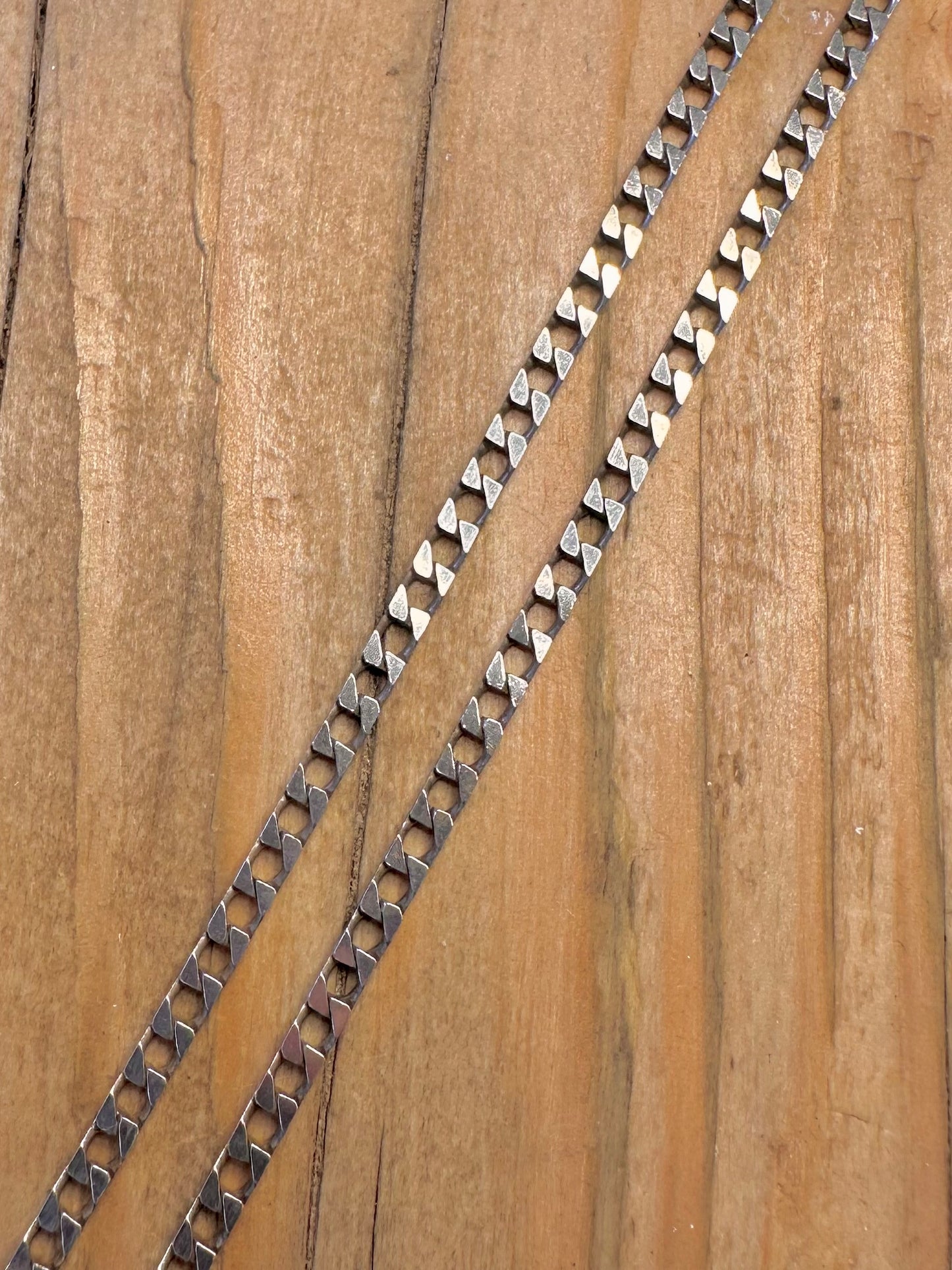 Curb Chain 1990 Italy 925 Sterling Silver 20 inch Necklace