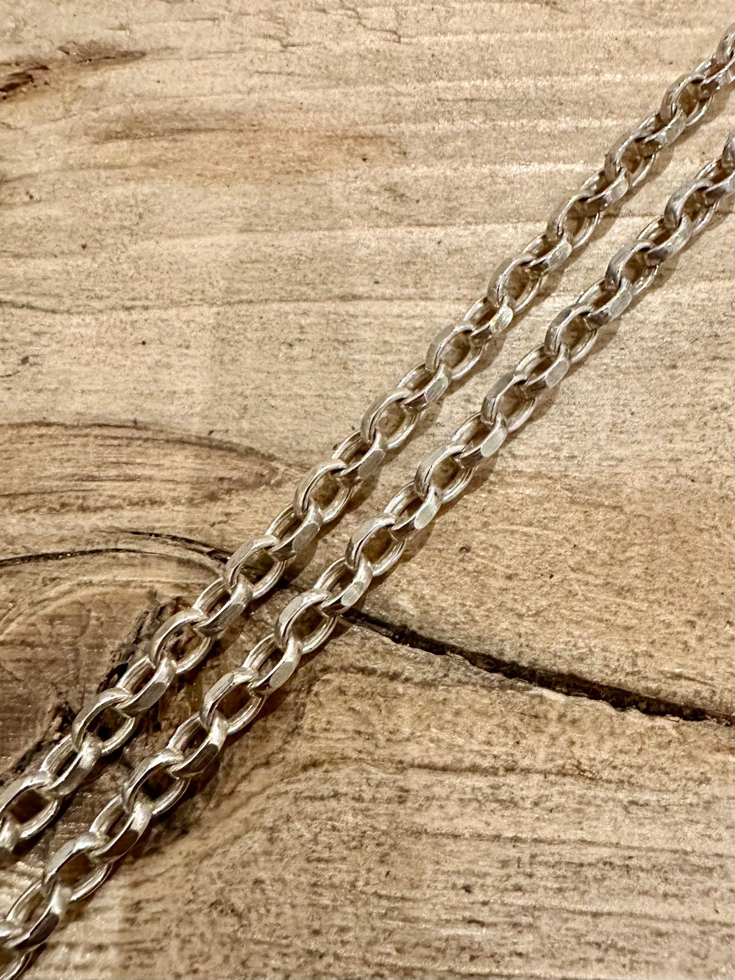 Vintage Cable Chain 925 Silver 19.5 inch Necklace