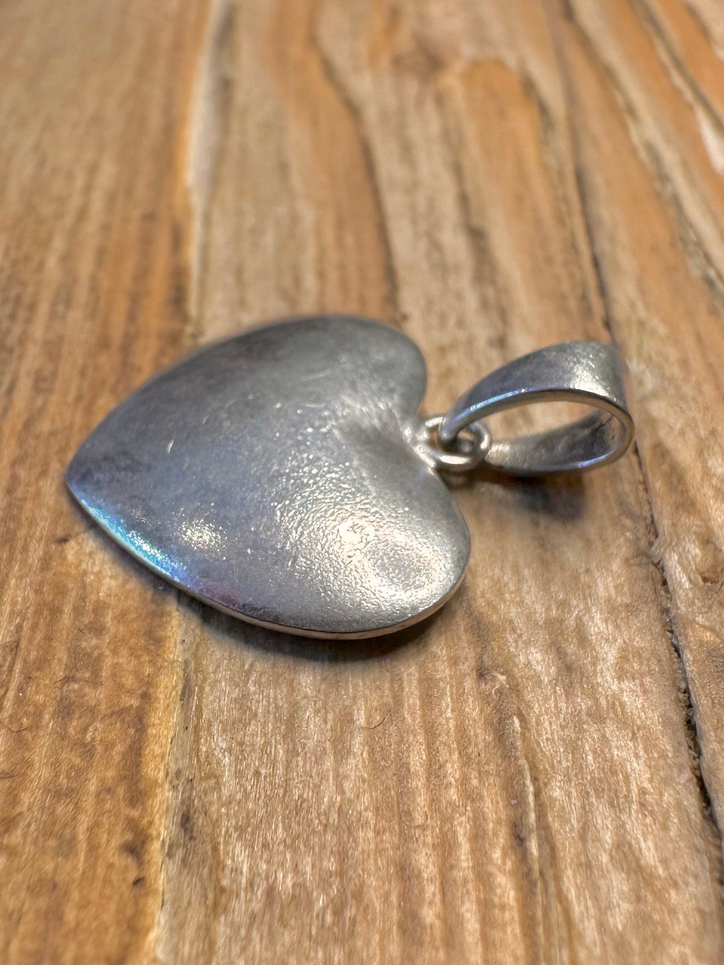 Vintage Heart 925 Sterling Silver Pendant