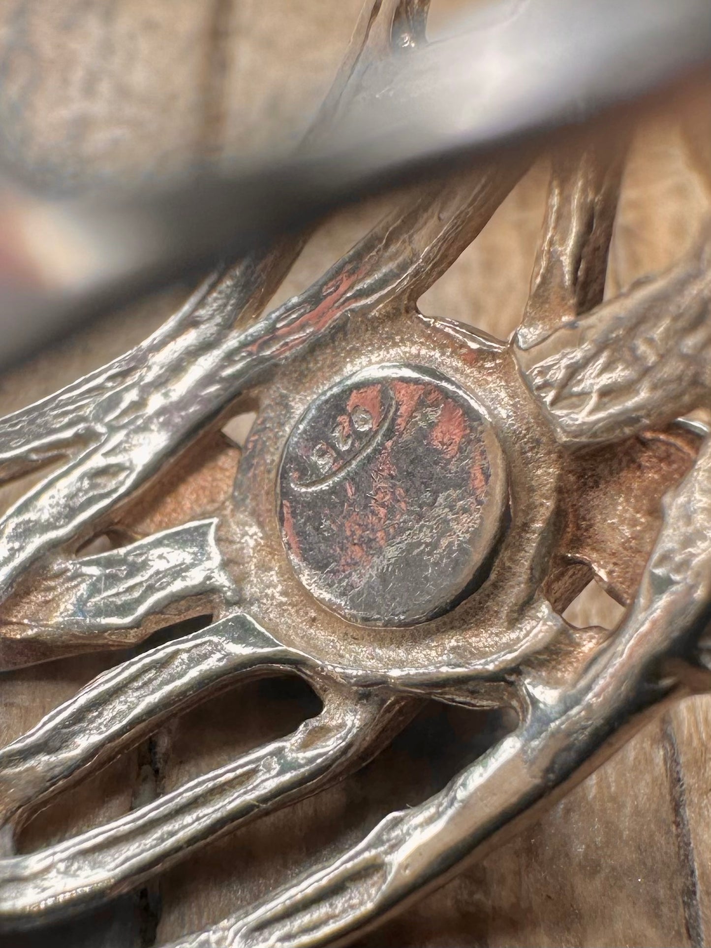 Abstract Layer Amethyst 925 Sterling Silver Size O Ring