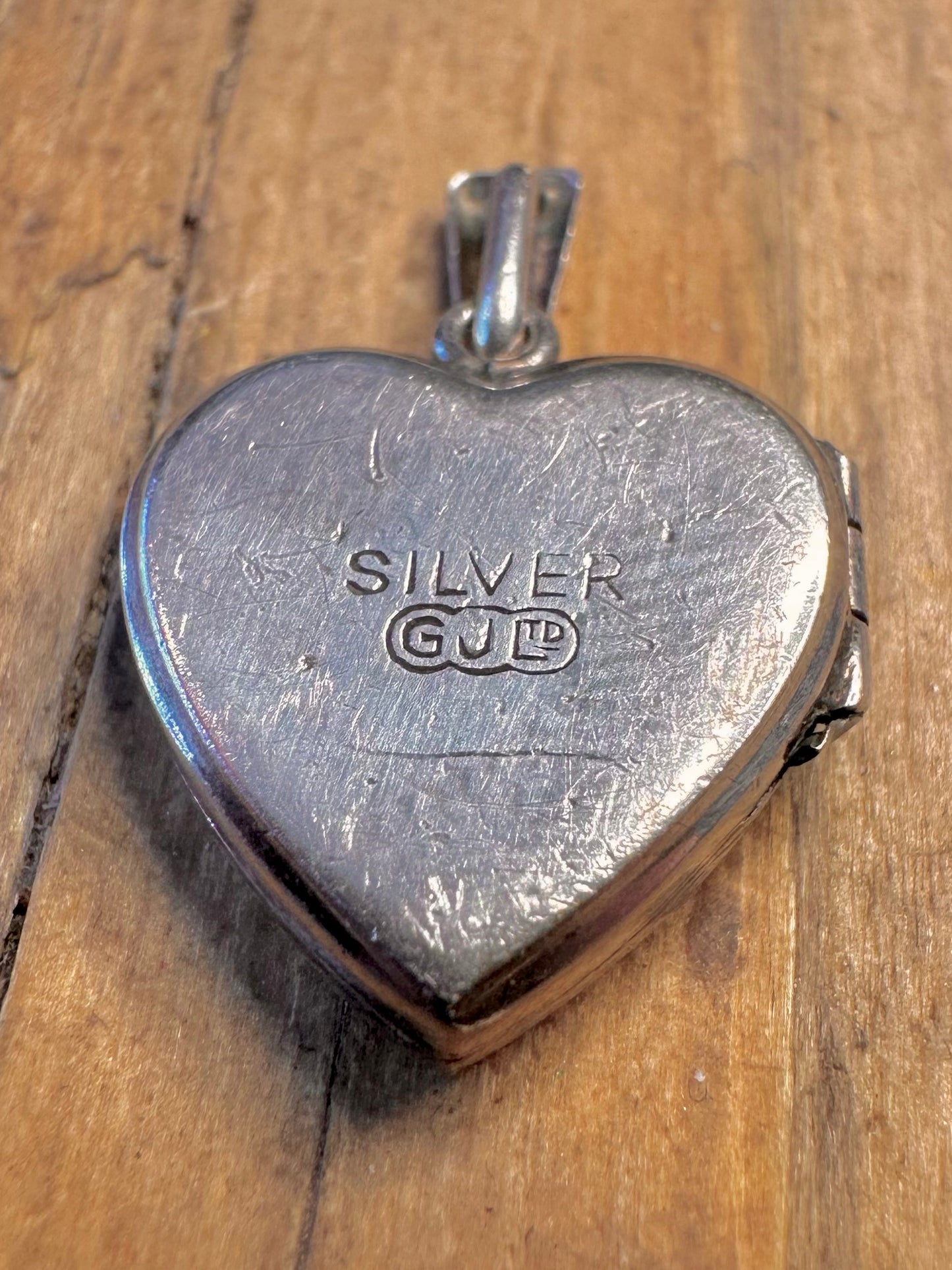 Heart Diamond-Cut Sunburst Locket 925 Sterling Silver Pendant