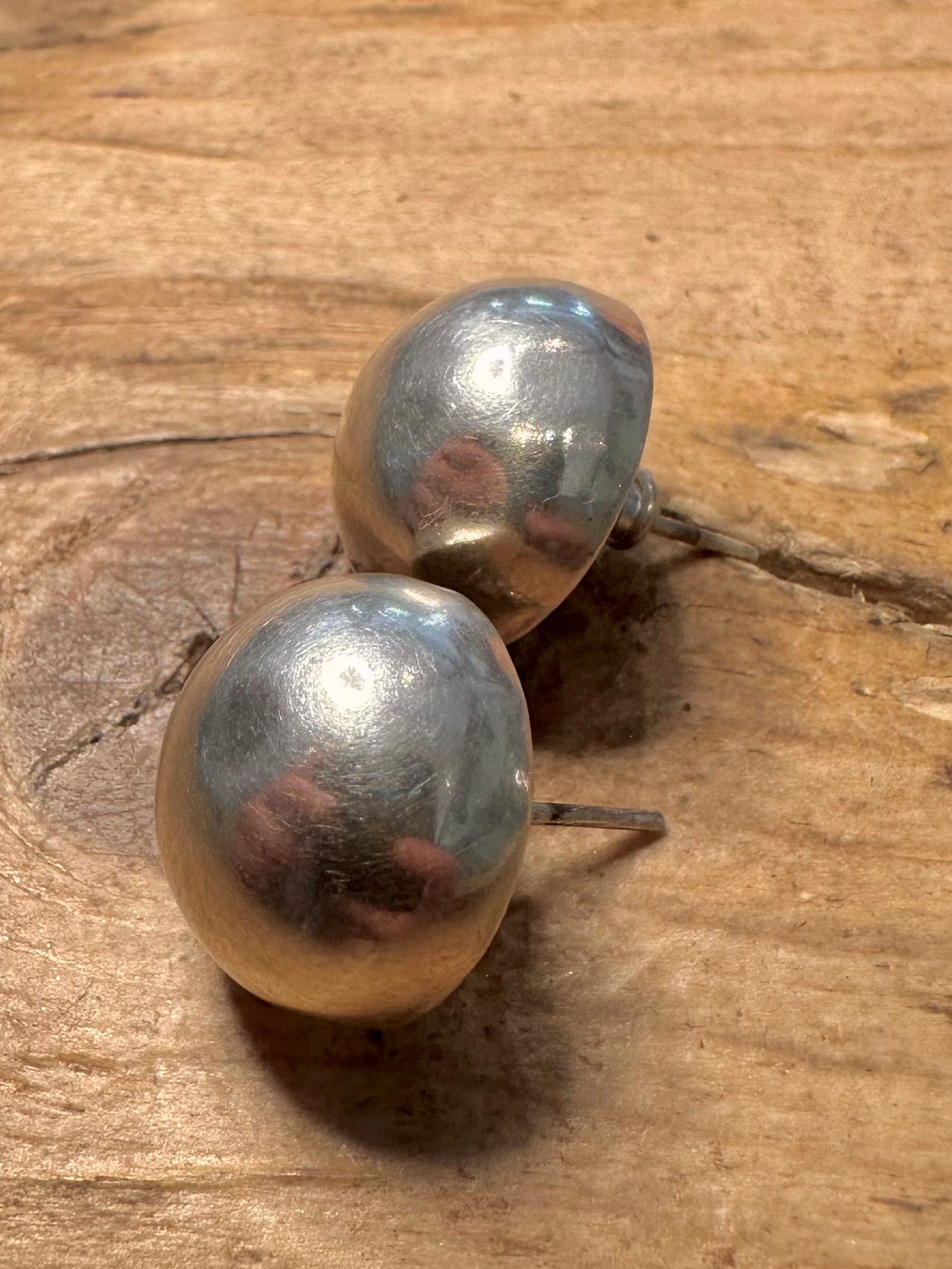 Abstract Modernist Stud 925 Silver Earrings