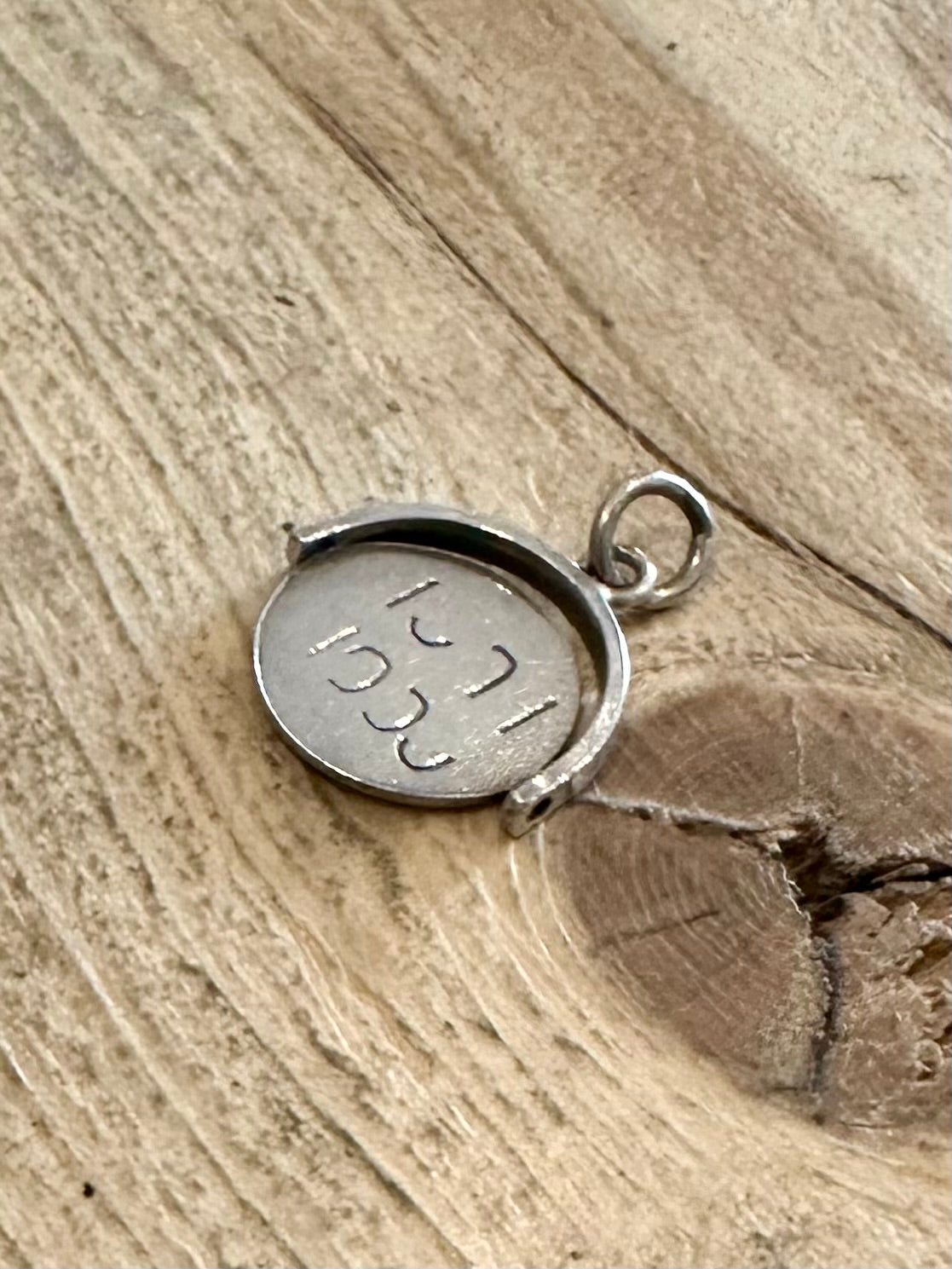 Vintage Good Luck Spinner 925 Silver Charm Pendant