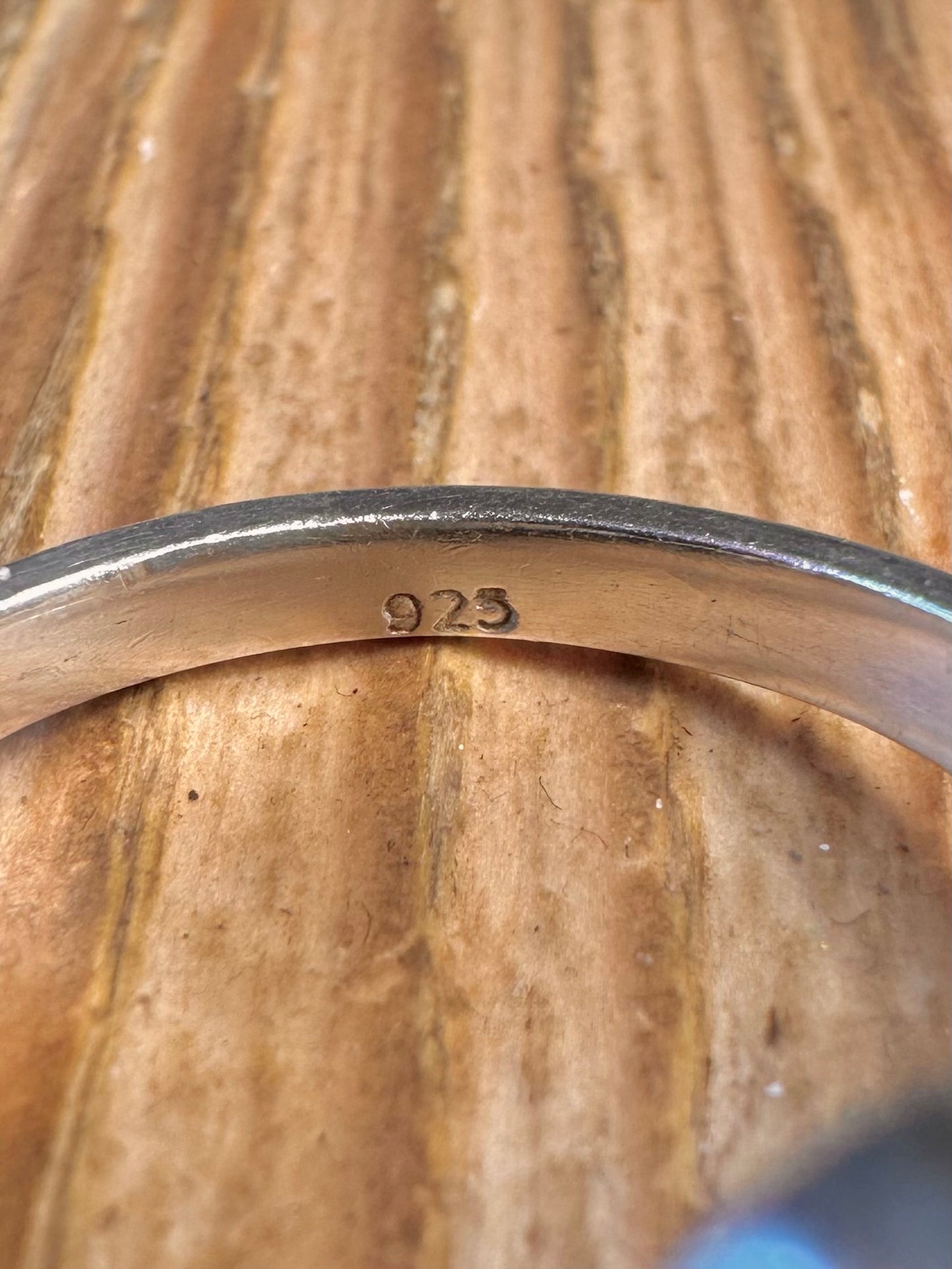 Opal 925 Sterling Silver Size X1/2 Ring
