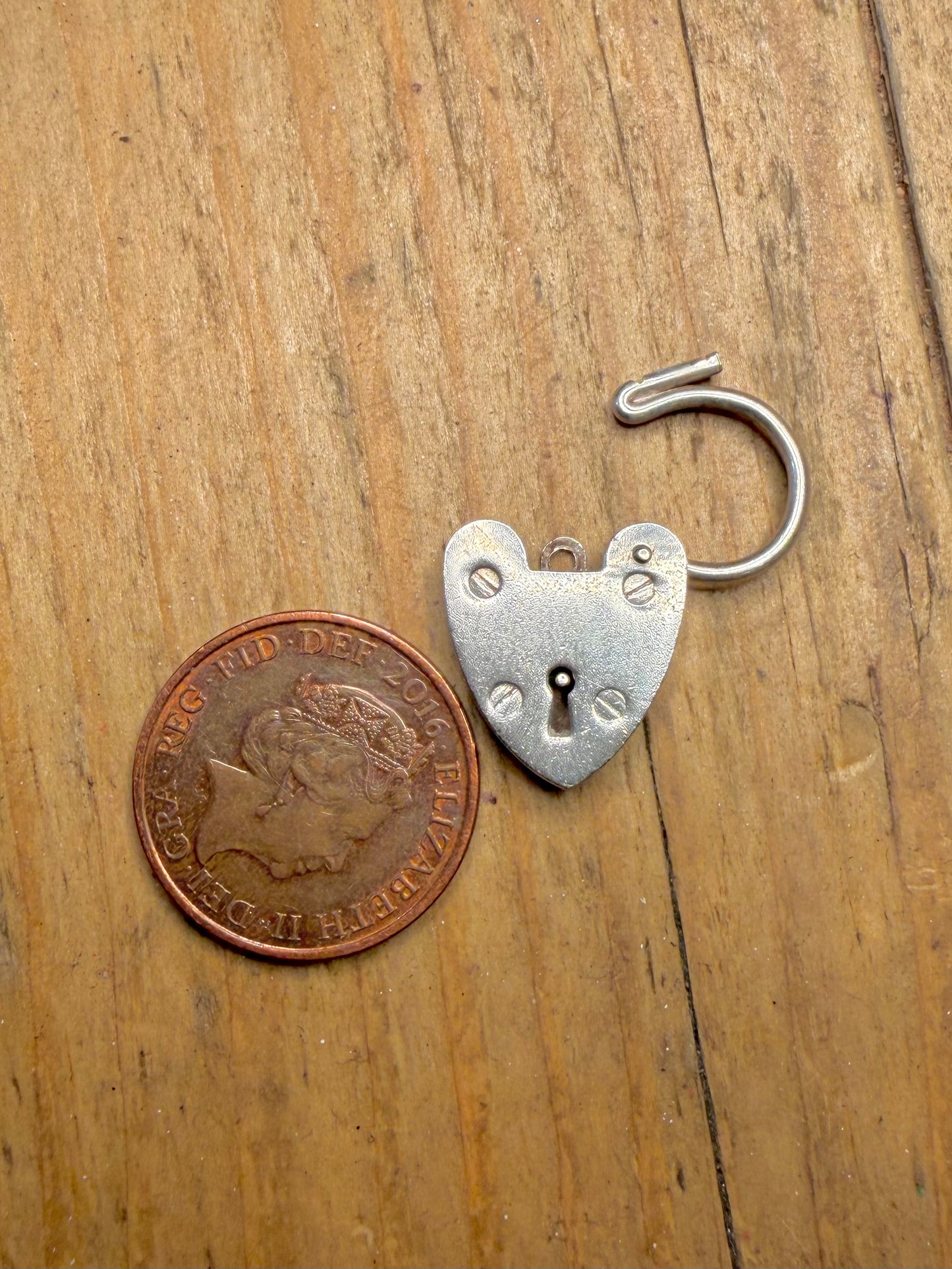 Georg Jensen Ltd Heart Padlock 925 Sterling Silver Pendant