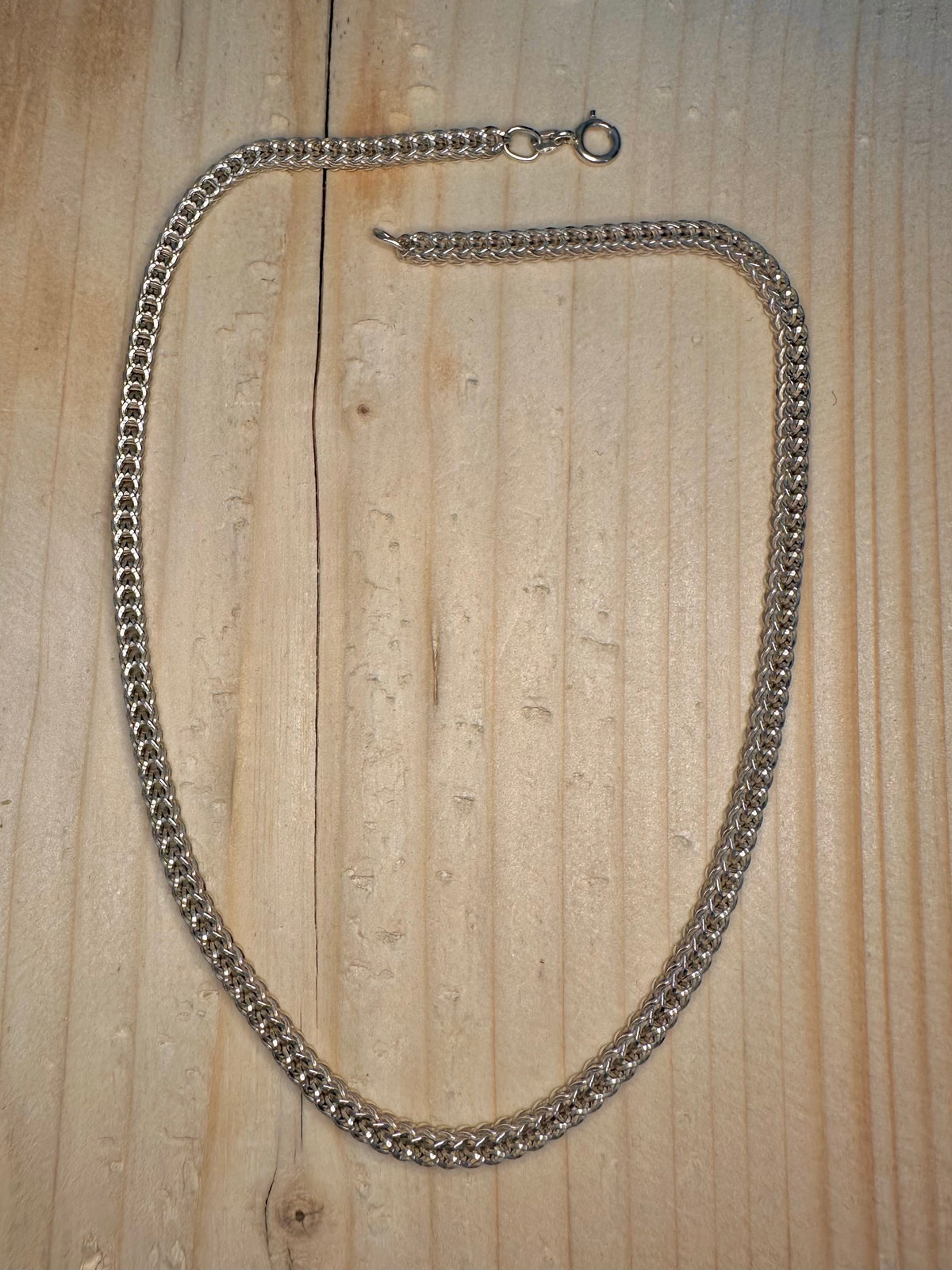 Franco Style Chain 925 Sterling Silver 14.75 inch Necklace