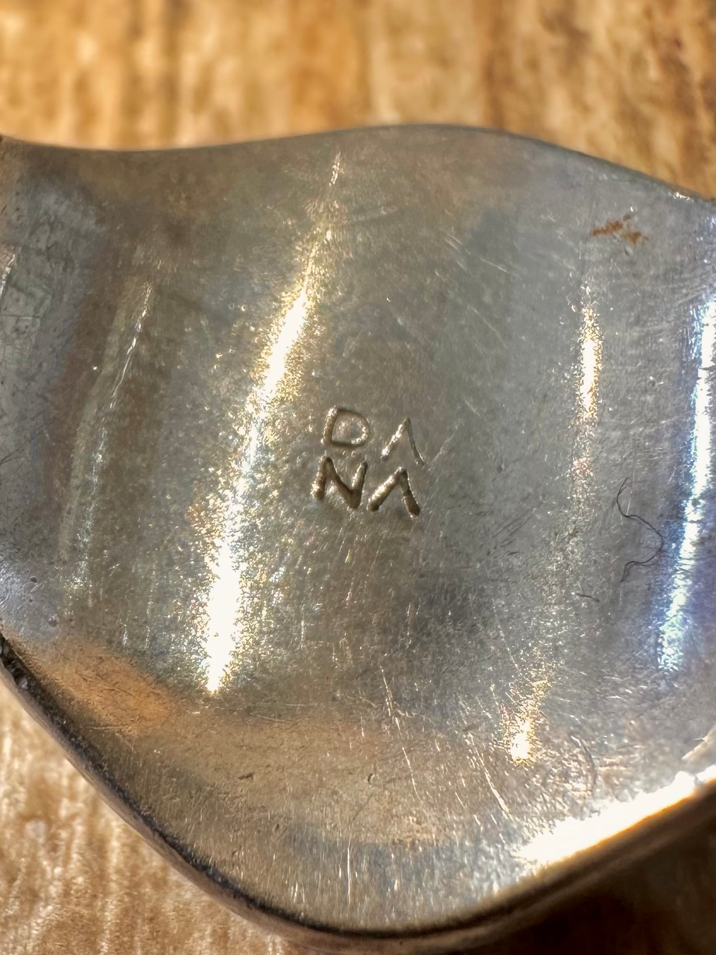 Vintage 1960’s Masonic Vitreous Enamel Signet Maker Dana 925 Sterling Silver Size V Ring