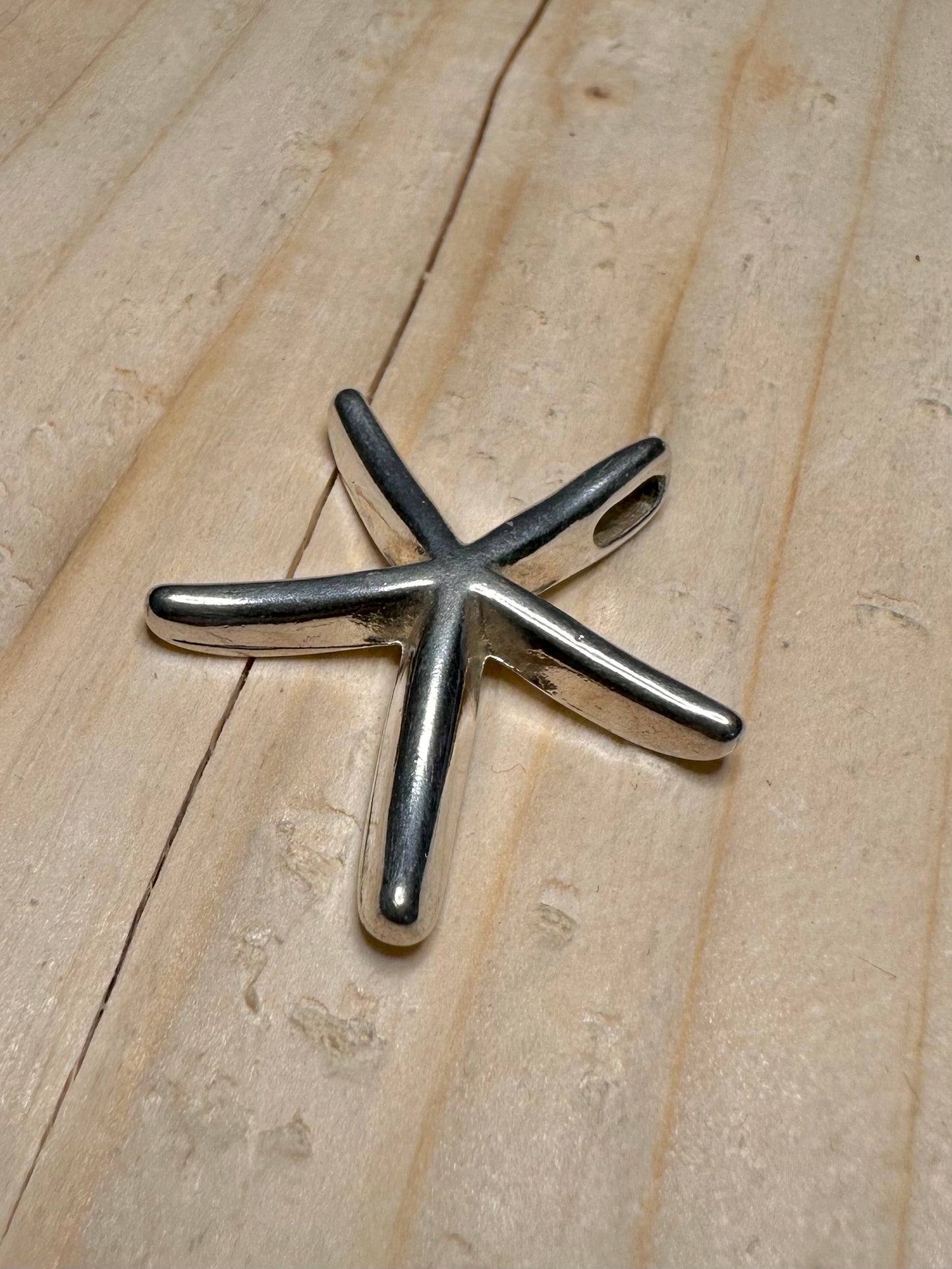 Abstract Starfish 925 Sterling Silver Pendant