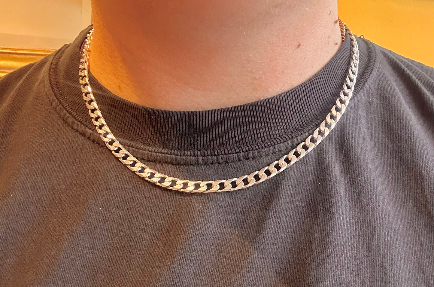 Curb Chain 925 Sterling Silver 19.75 inch Necklace