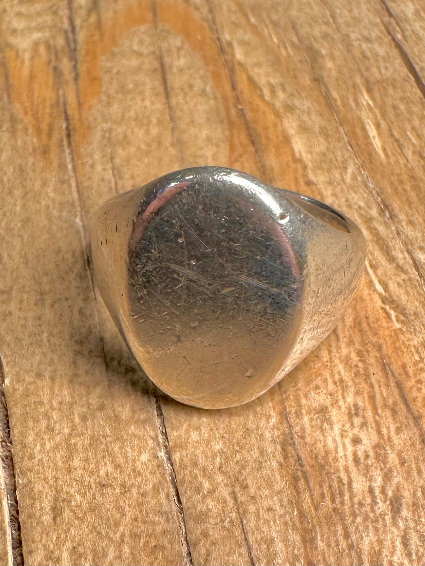 Vintage Signet 925 Sterling Silver Size Q Ring