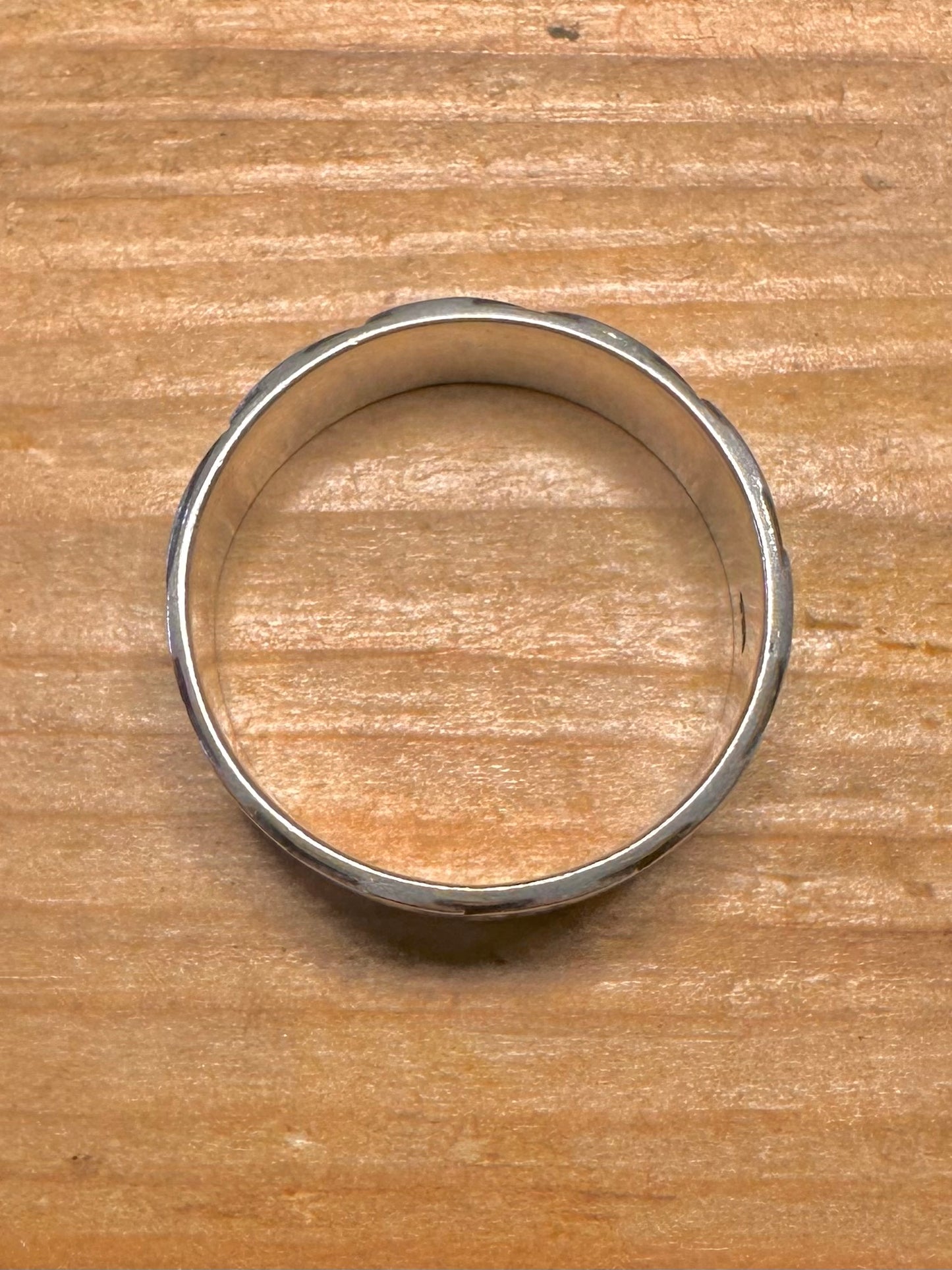 Vintage Celtic Band 925 Sterling Silver Size Z+5 Ring
