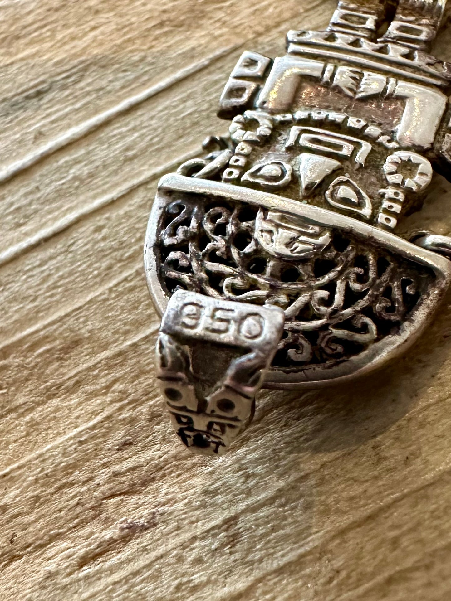 Vintage Peruvian Tumi Inca 950 Silver Pendant