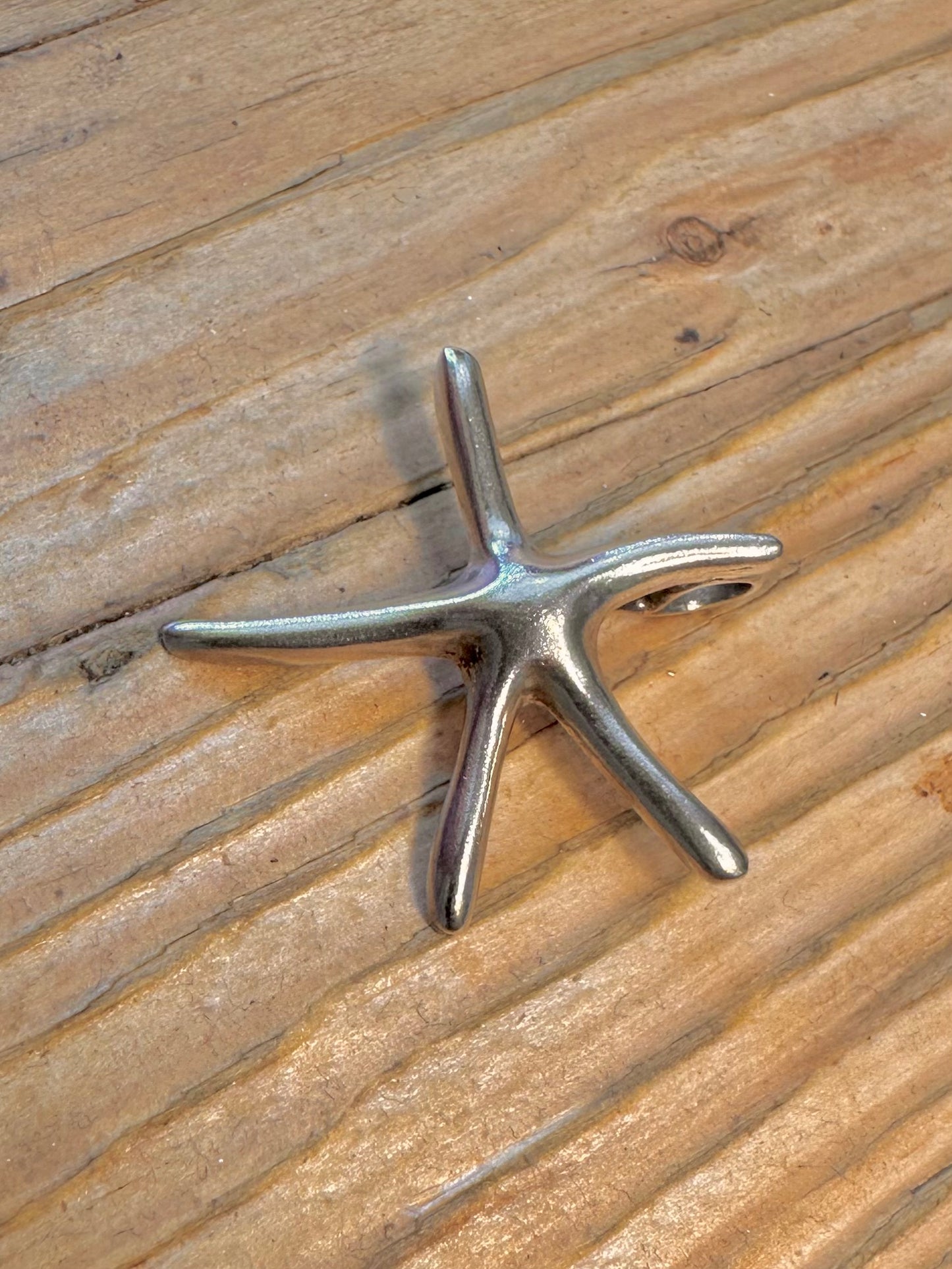 Abstract Starfish 925 Sterling Silver Pendant