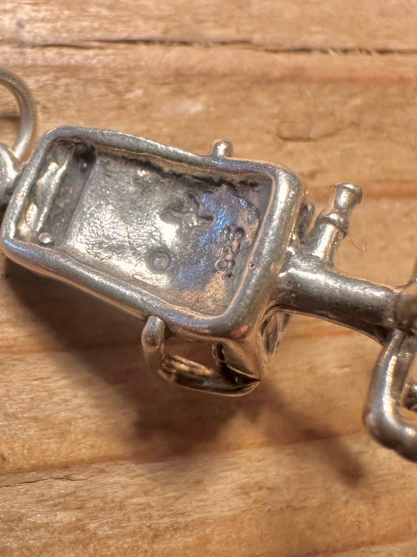 Vintage Desk Chair 925 Sterling Silver Charm Pendant