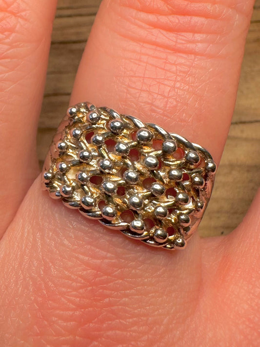 Vintage Keepers 925 Sterling Silver Size U Ring