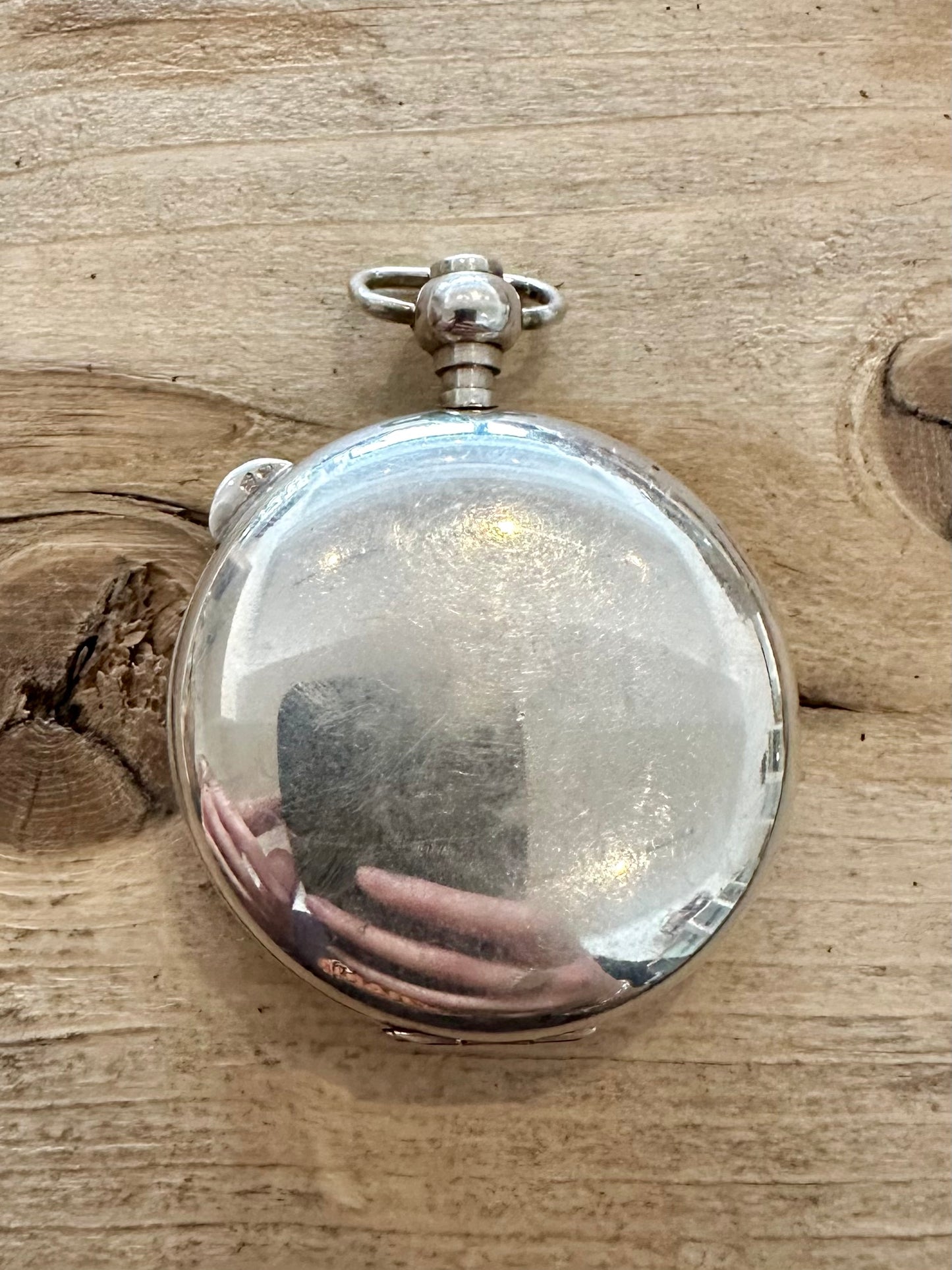 Vintage Pocket Watch Empty 800 Silver Locket Pendant