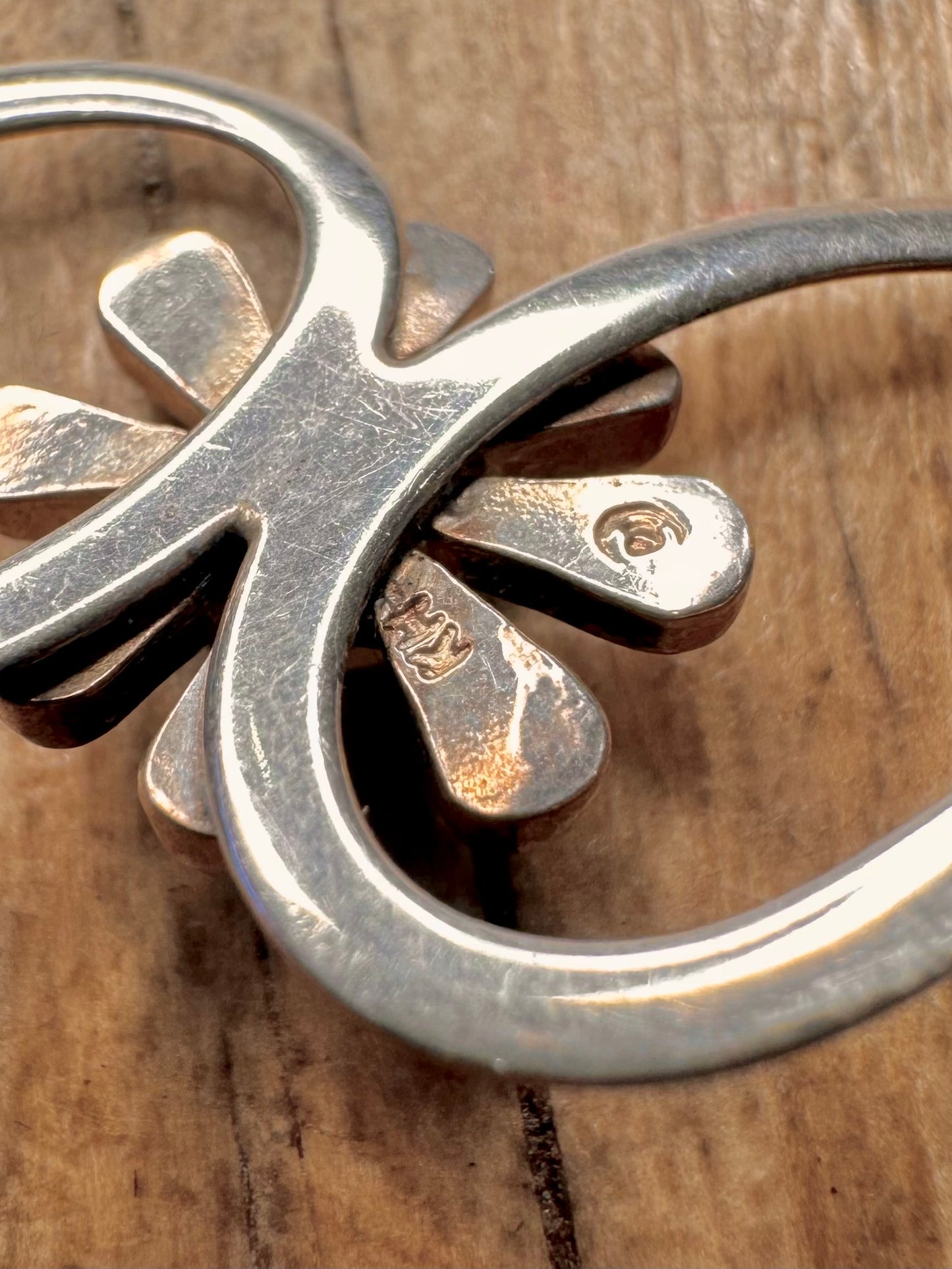 Vintage Floral Pearl 925 Sterling Silver 16 to 17 inch Necklace