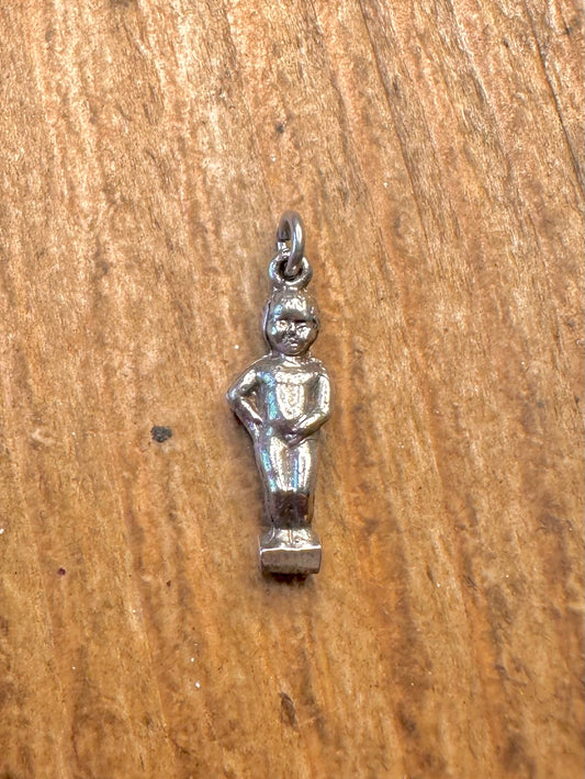 Manneken Pis Boy Scandinavian 800 Silver Charm Pendant