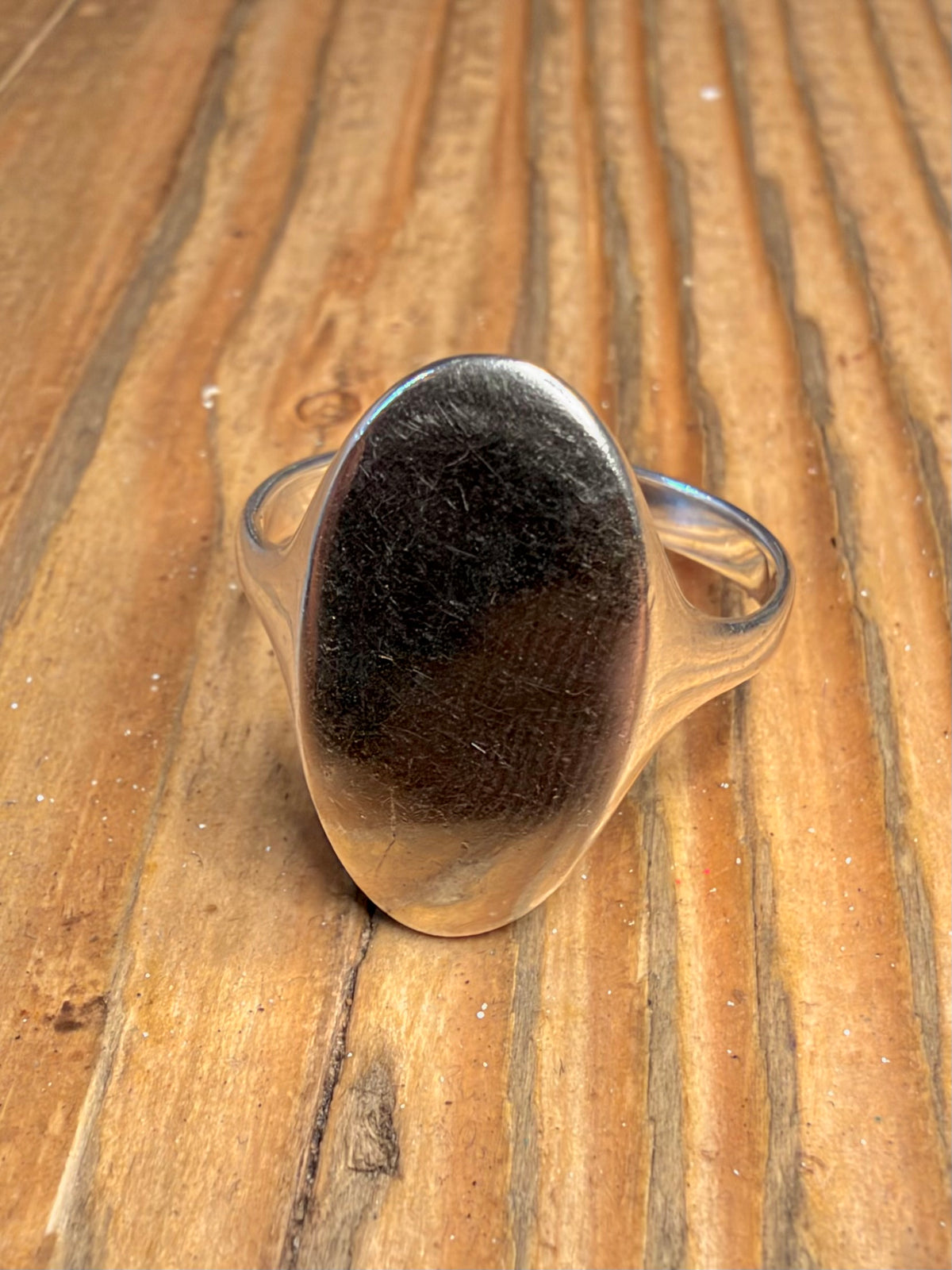 Oval Signet 925 Sterling Silver Size X Ring