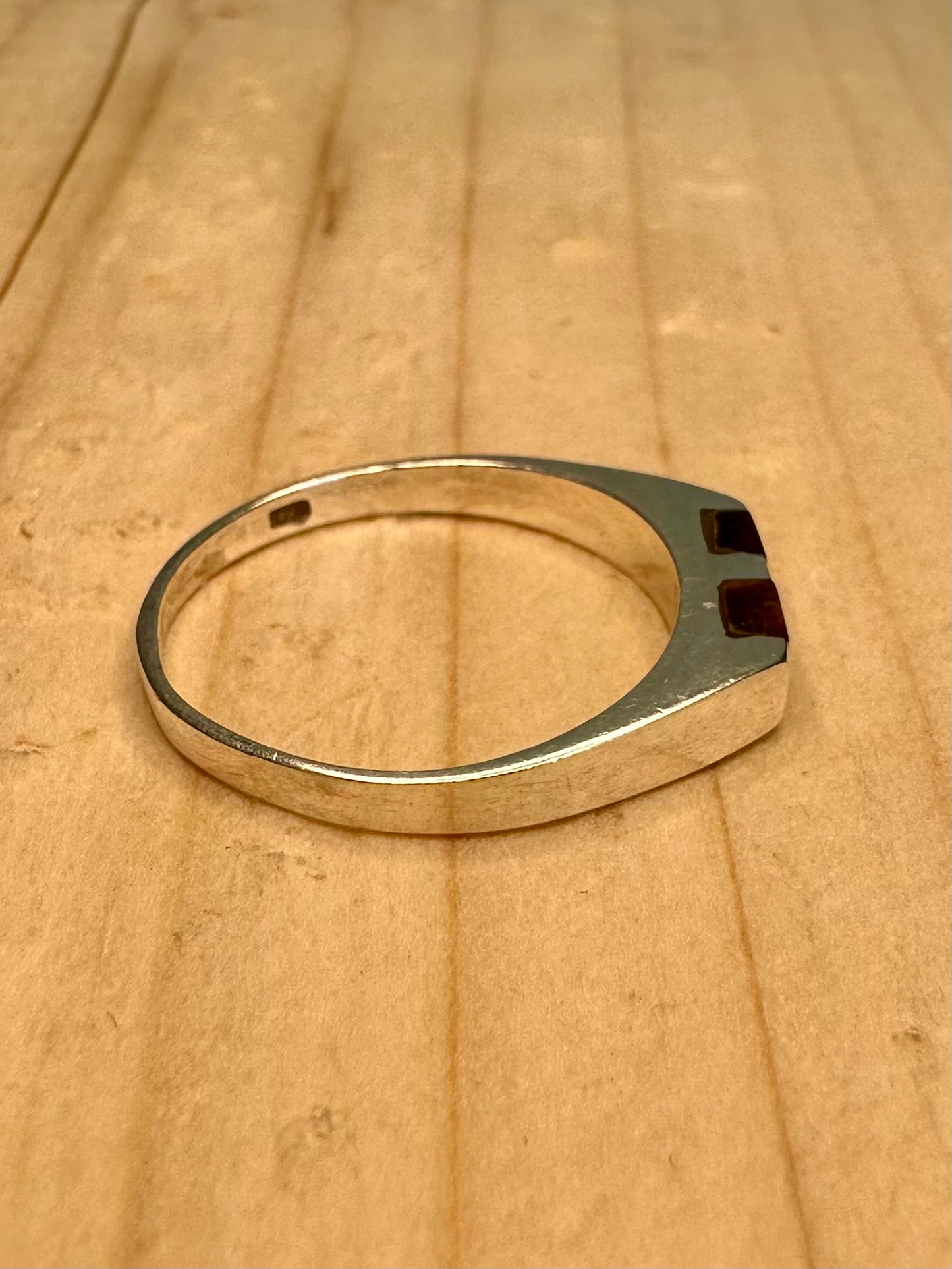 Tiger’s Eye Signet 925 Sterling Silver Size P Ring