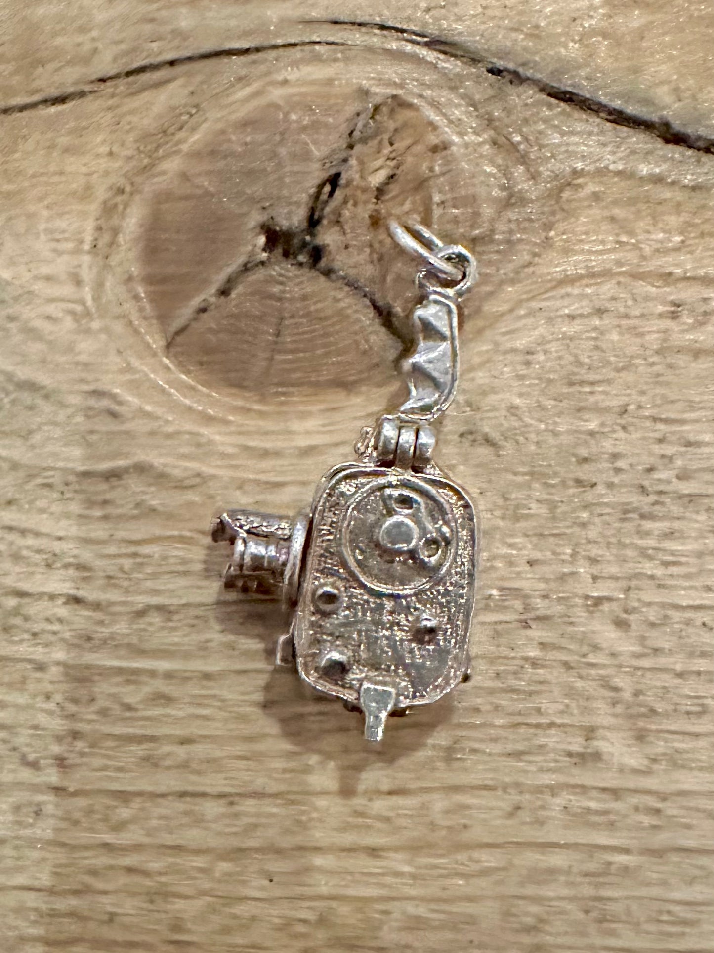 Vintage Camera With Bathing Women CHIM 925 Silver Charm Pendant