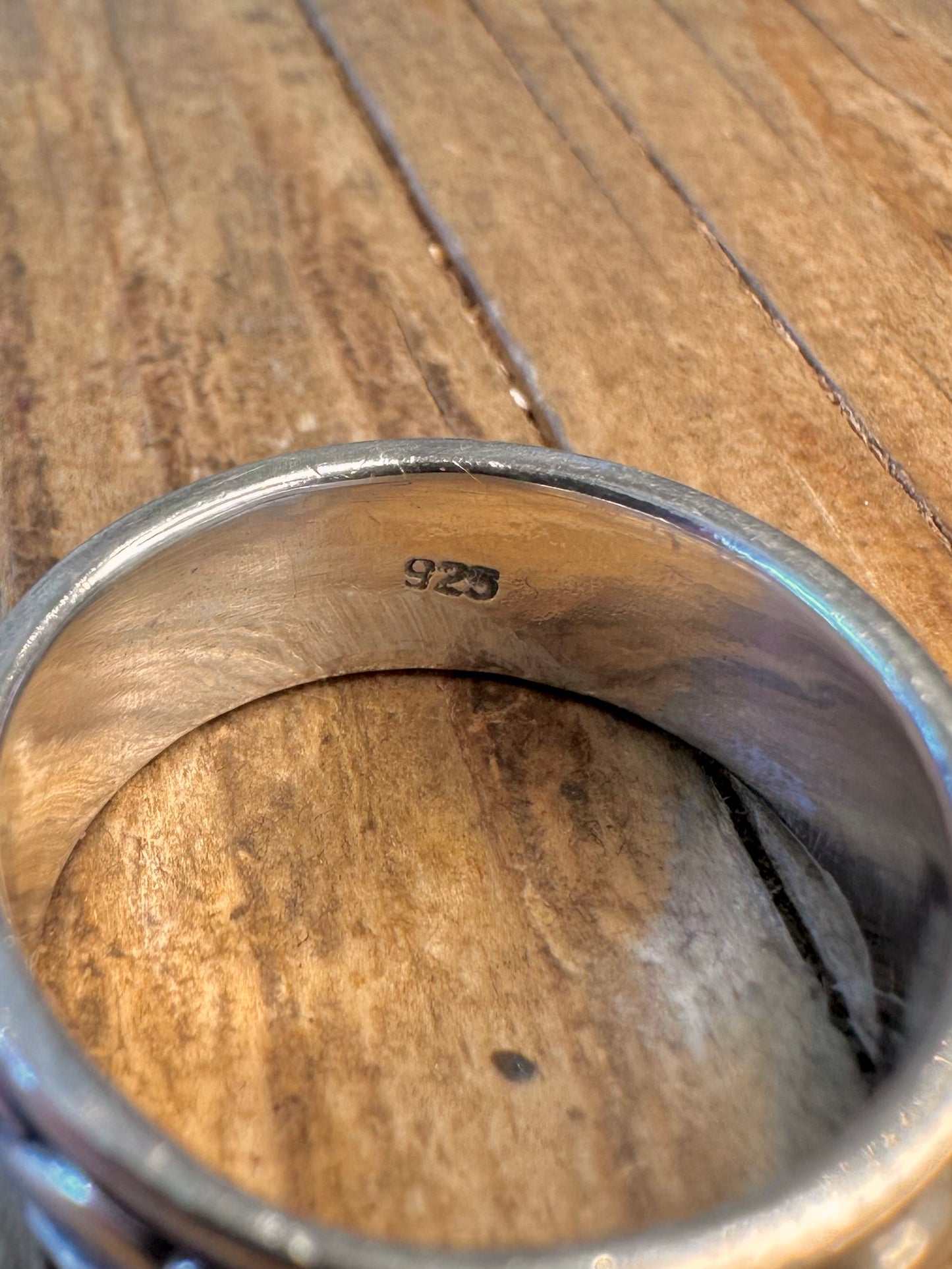 Keltische Band Spinner 925 Sterling Silber Ring Größe X1/2