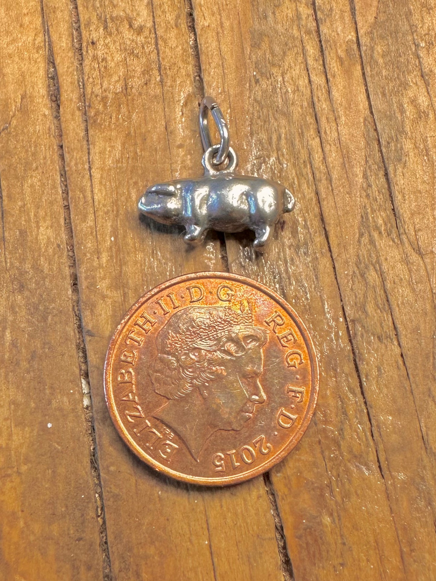 Pig 925 Sterling Silver Charm Pendant