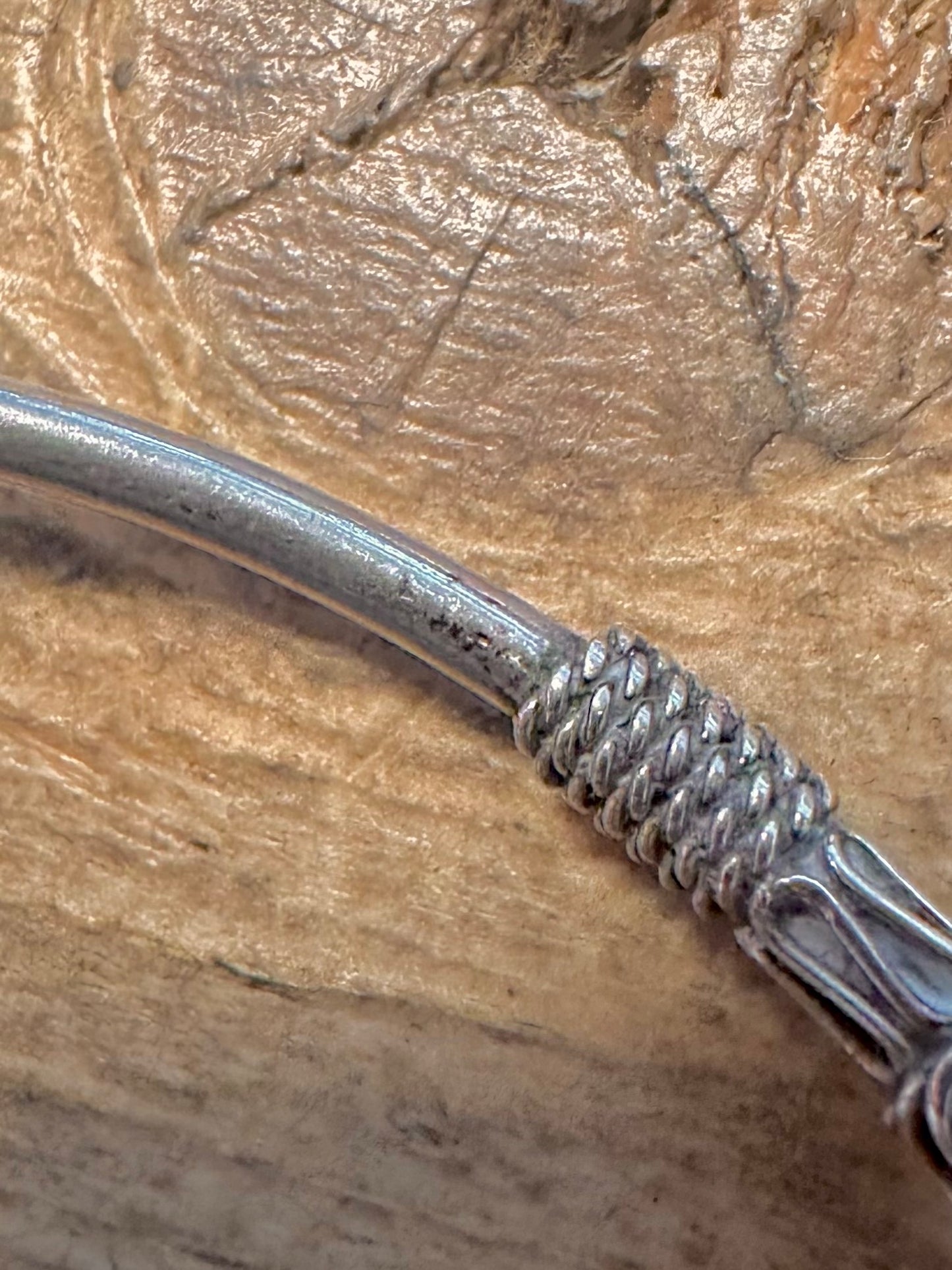 Vintage Tribal 925 Silver Bangle