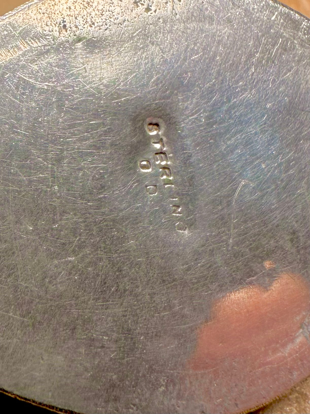 Vintage Navajo Raw Turquoise Maker GD 925 Sterling Silver Pendant