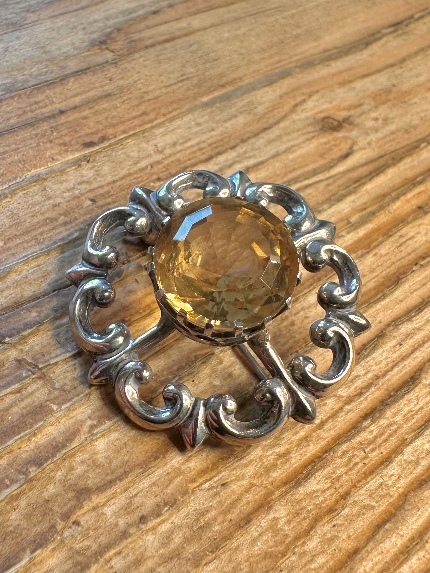 Scottish 1965 Thomas Kerr Ebbutt 925 Sterling Silver Brooch