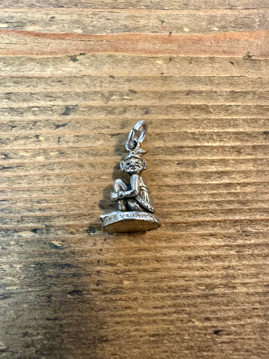 Vintage Cornish Imp NOT SILVER Charm Pendant