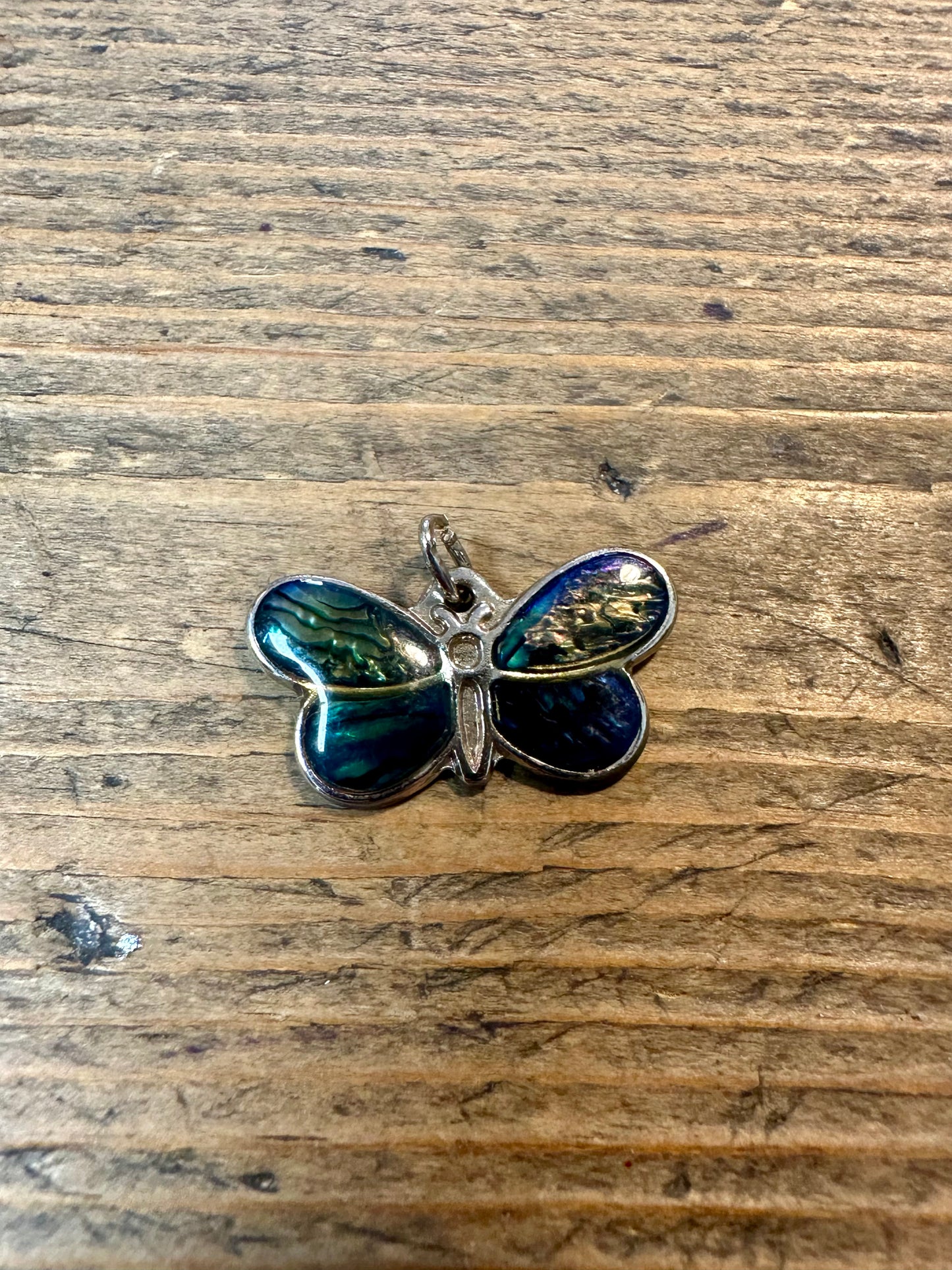 Modern Butterfly Abalone Costume Pendant