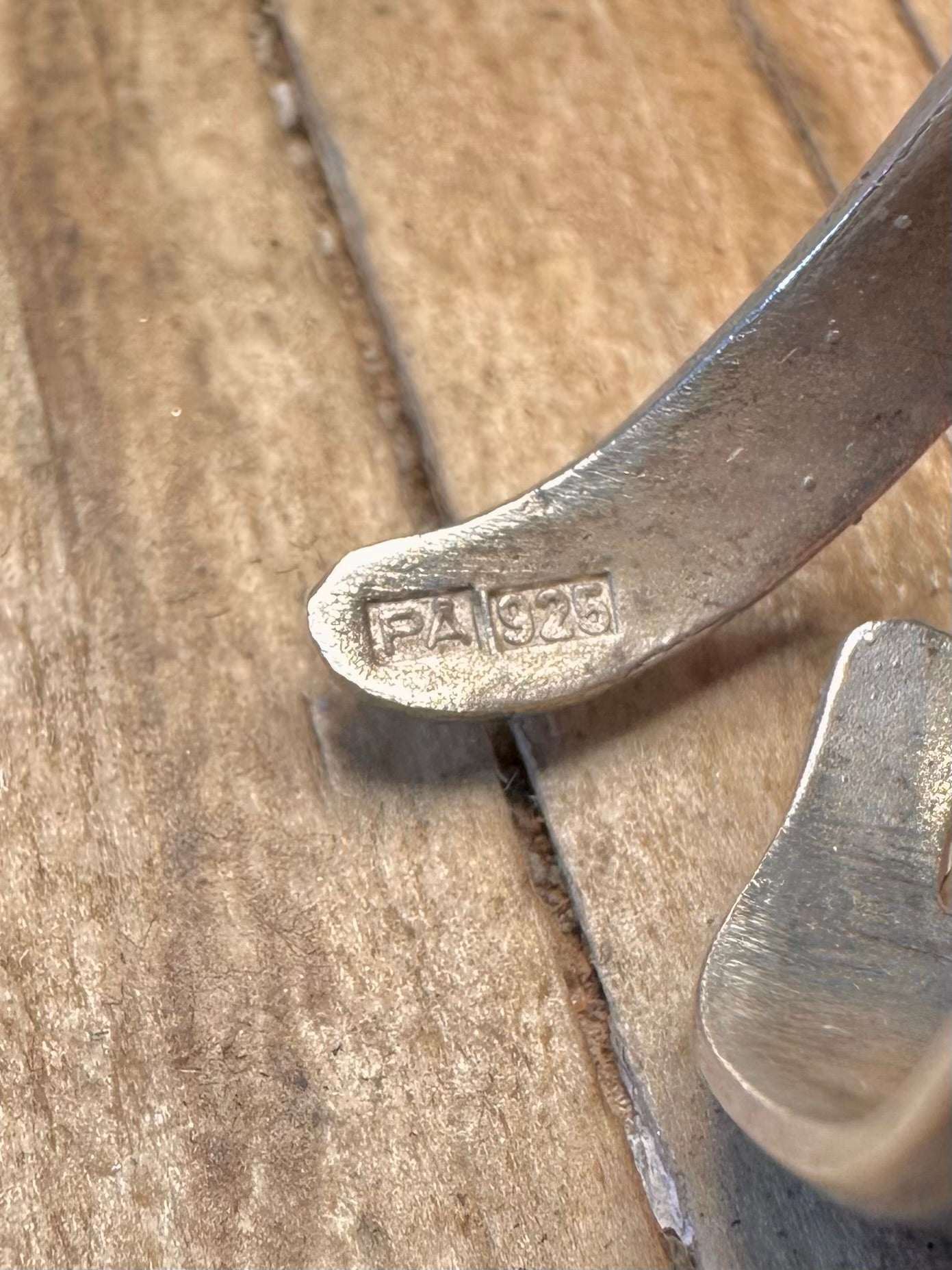 Abstract Cat and Tail Maker PA 925 Sterling Silver Size O Ring