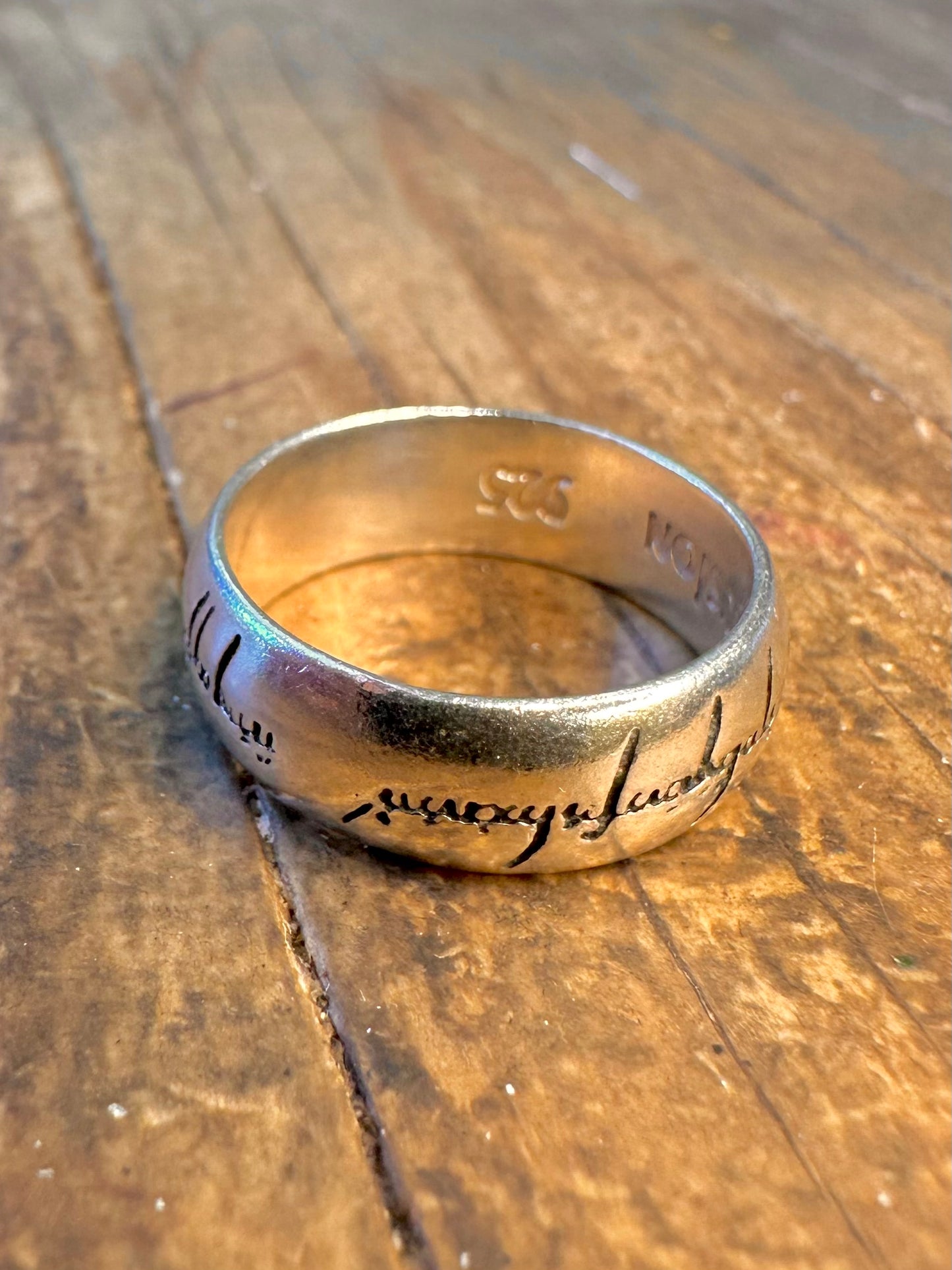 Lord of the Rings Band Maker Fusion 925 Sterling Silver Size M1/2 Ring