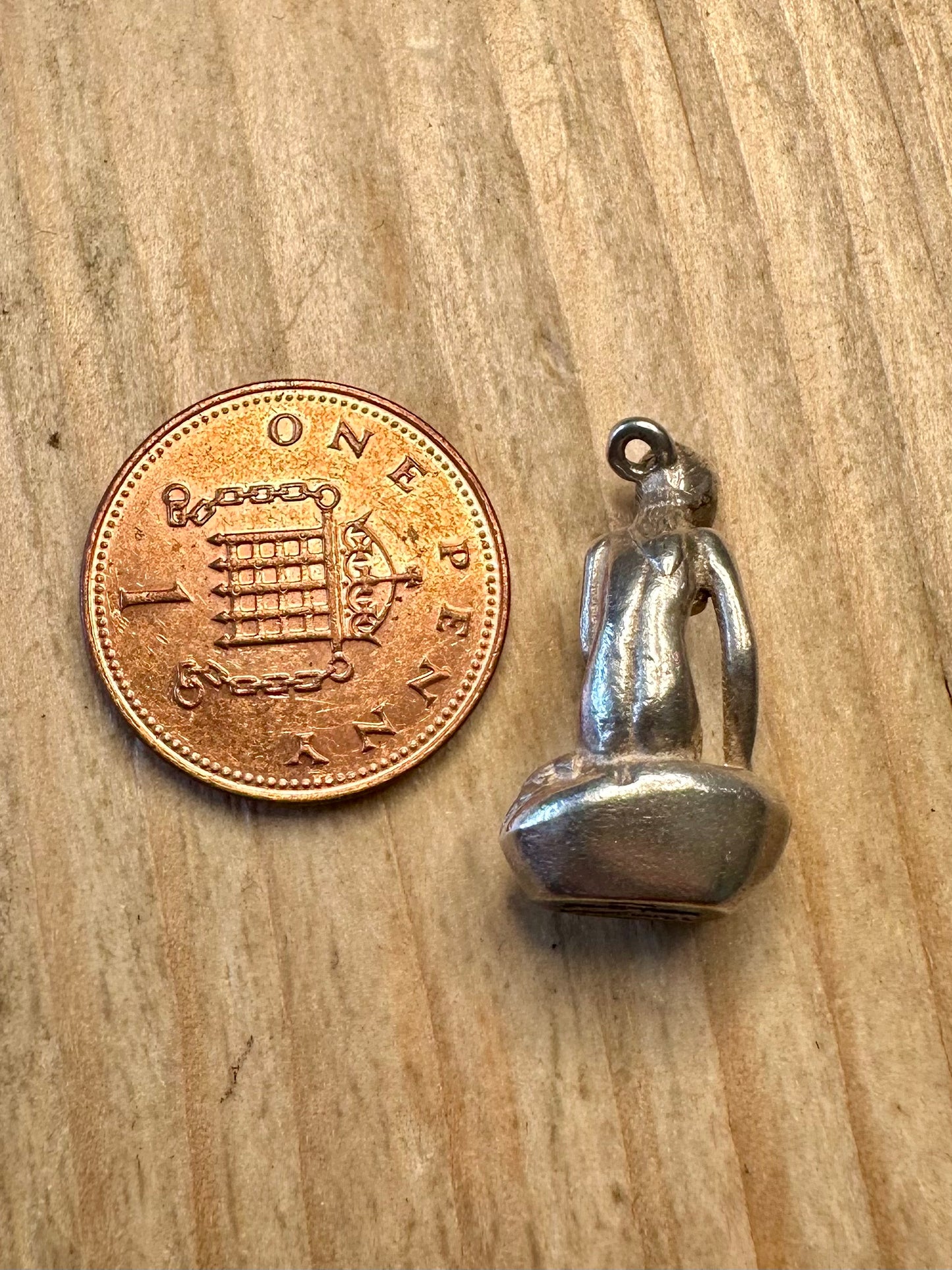 Vintage Mermaid Maker BH Denmark 925 Sterling Silver Pendant