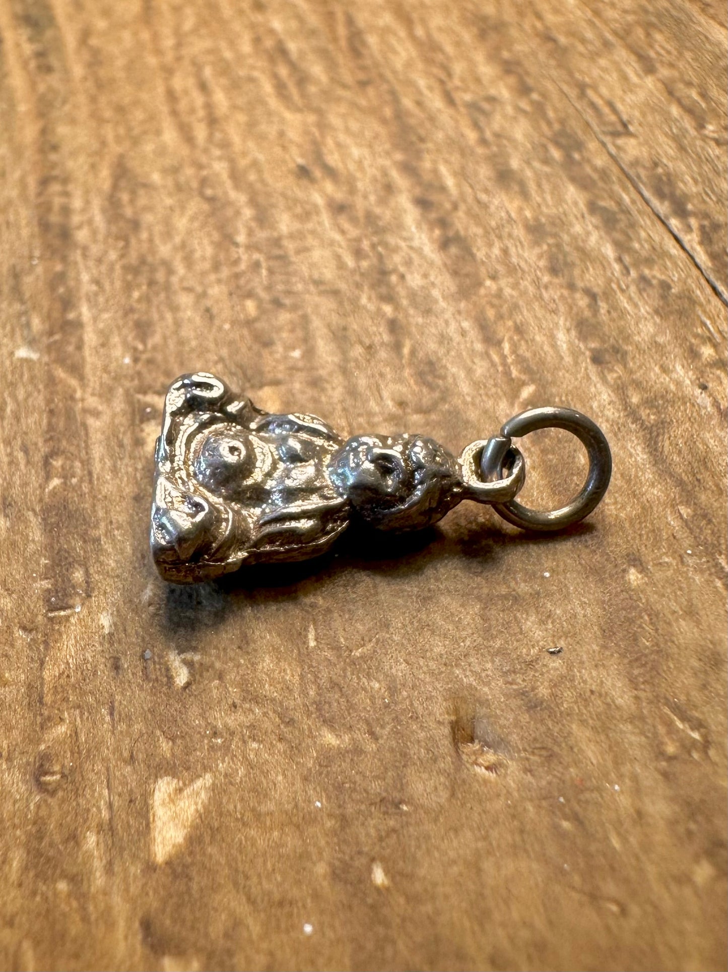 Buddha Sitting 925 Sterling Silver Charm Pendant