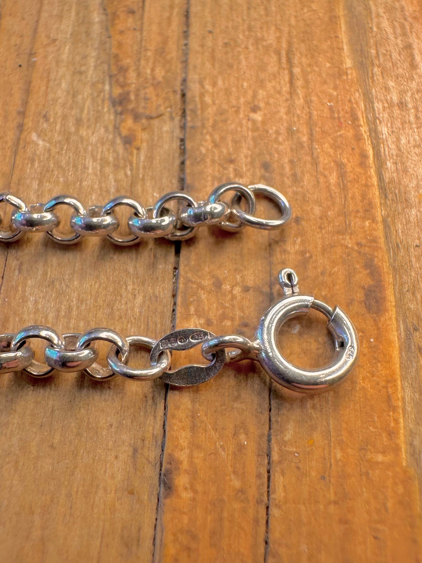 Belcher Chain 925 Sterling Silver 7.5 inch Bracelet