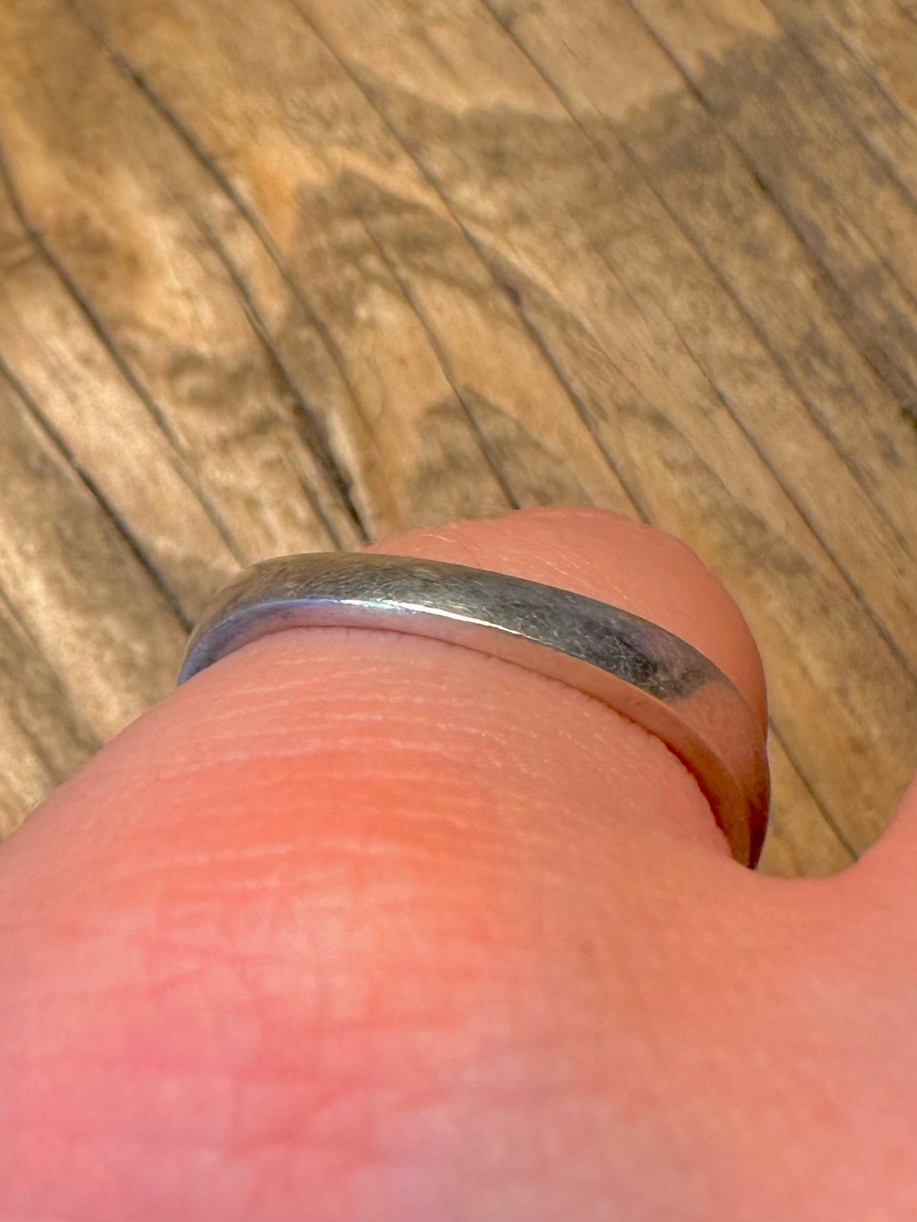 Gewellter Ring Größe P aus 925er Sterlingsilber