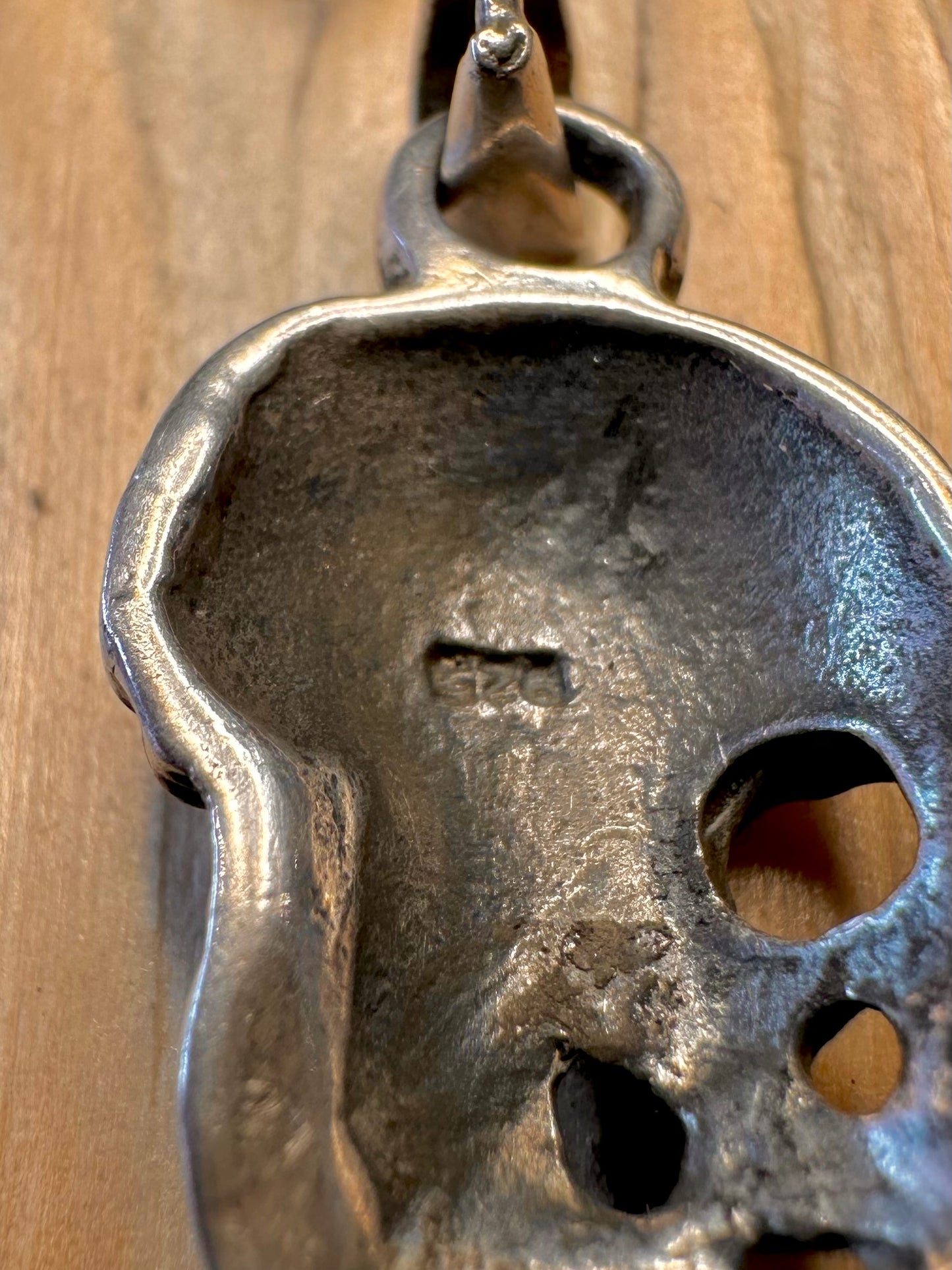 Vintage Skull 925 Silver Pendant