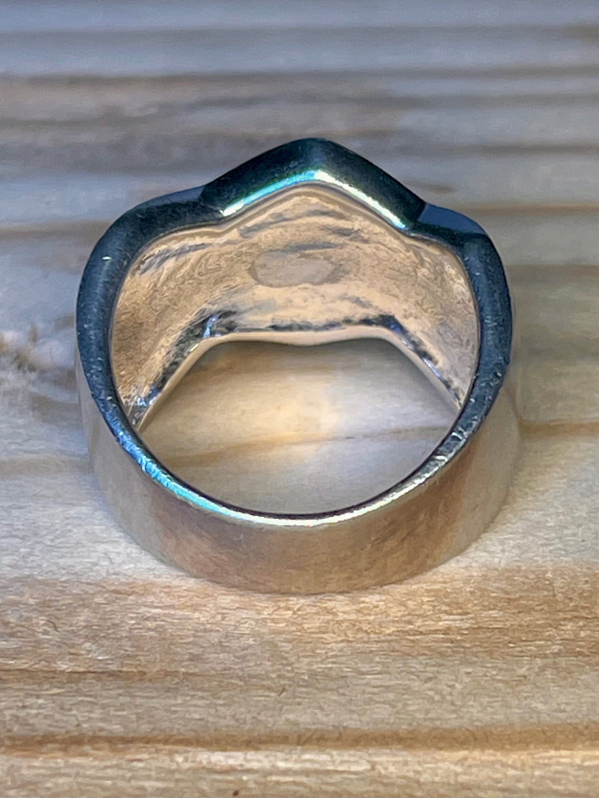 Mother Of Pearl 925 Sterling Silver Size N Ring