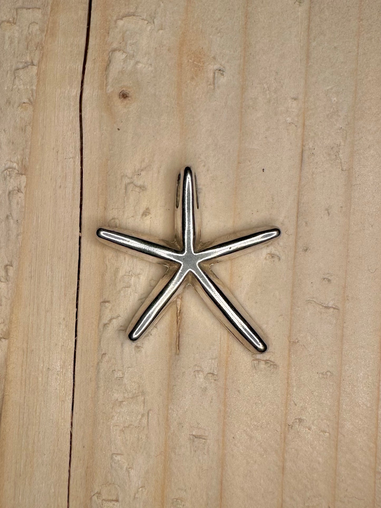 Abstract Starfish 925 Sterling Silver Pendant