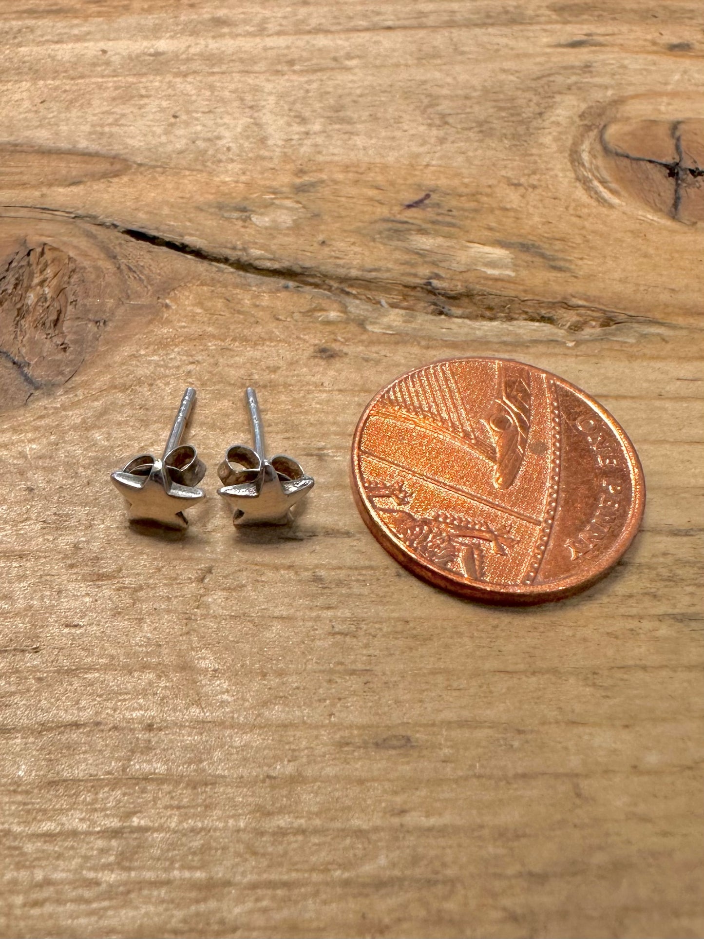 Vintage Star Stud 925 Silver Earrings