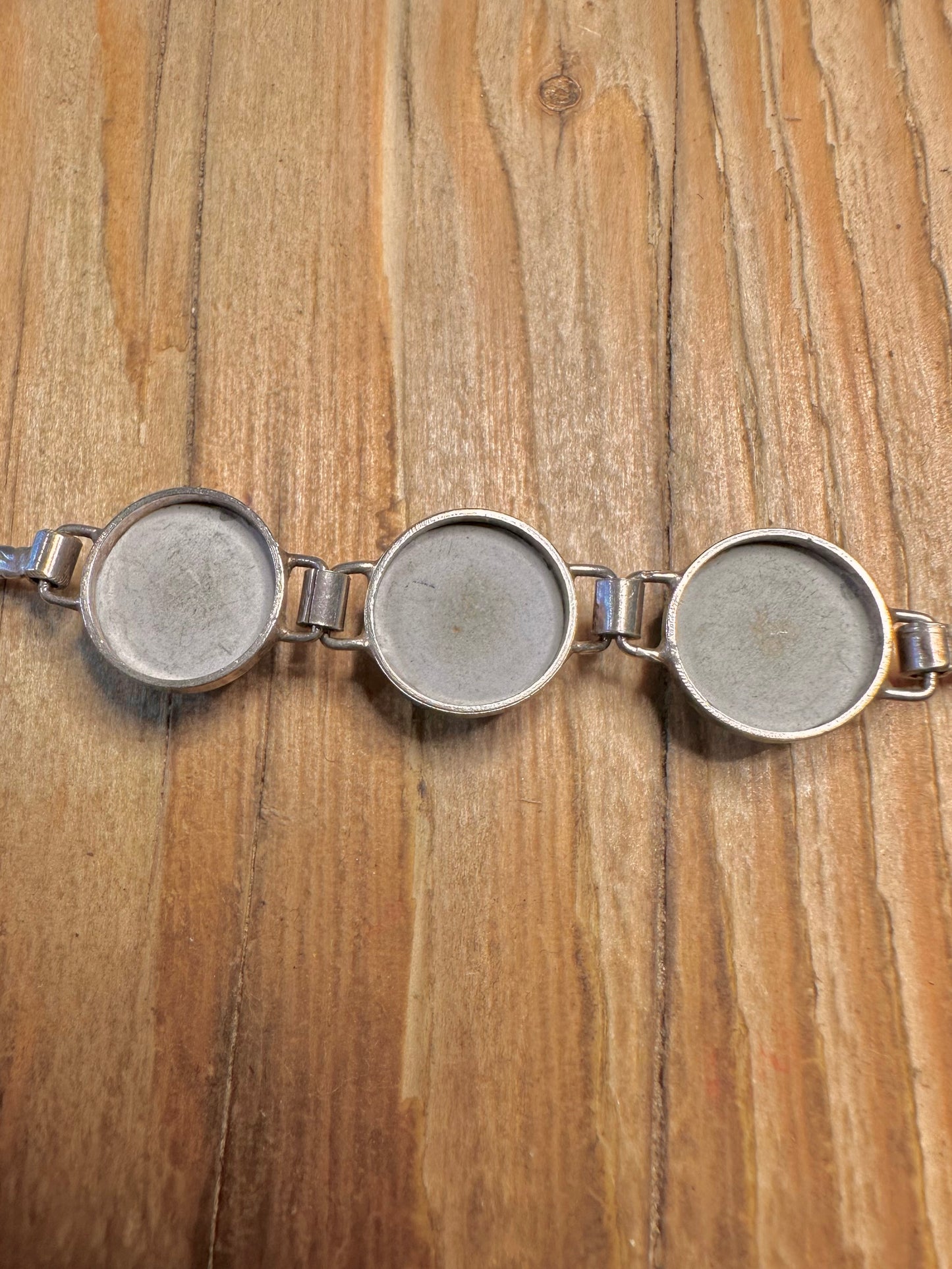 Vintage Holland Delft Enamel Windmill 925 Sterling Silver 7.1 inch Bracelet