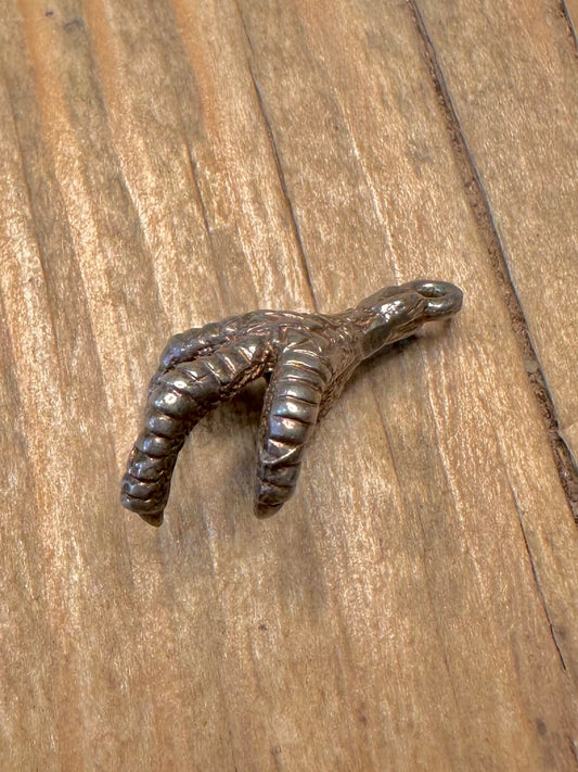 Vintage Claw 925 Sterling Silver Charm Pendant