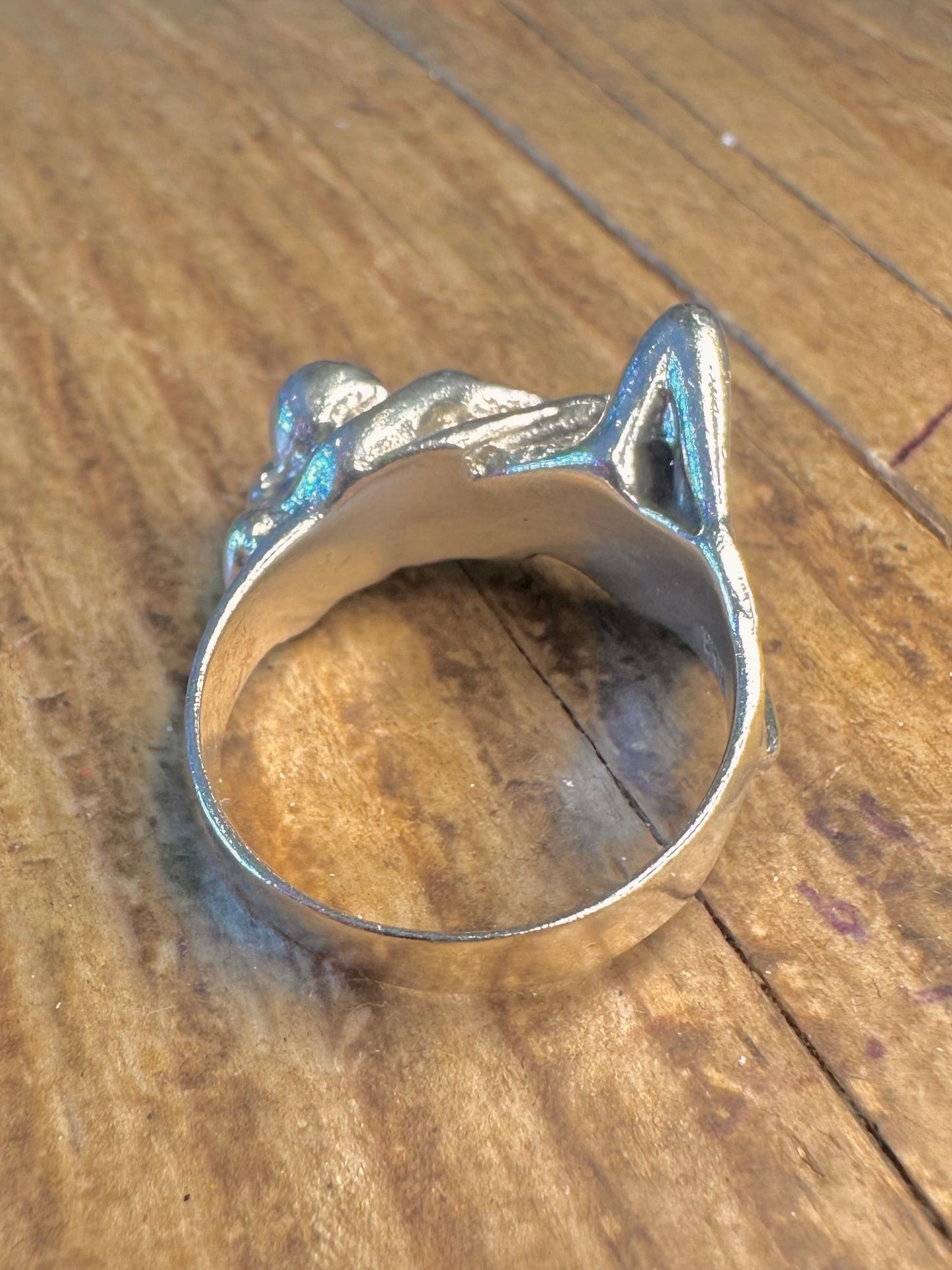 Erotic Kama Sutra Couple 925 Sterling Silver Size Q Ring