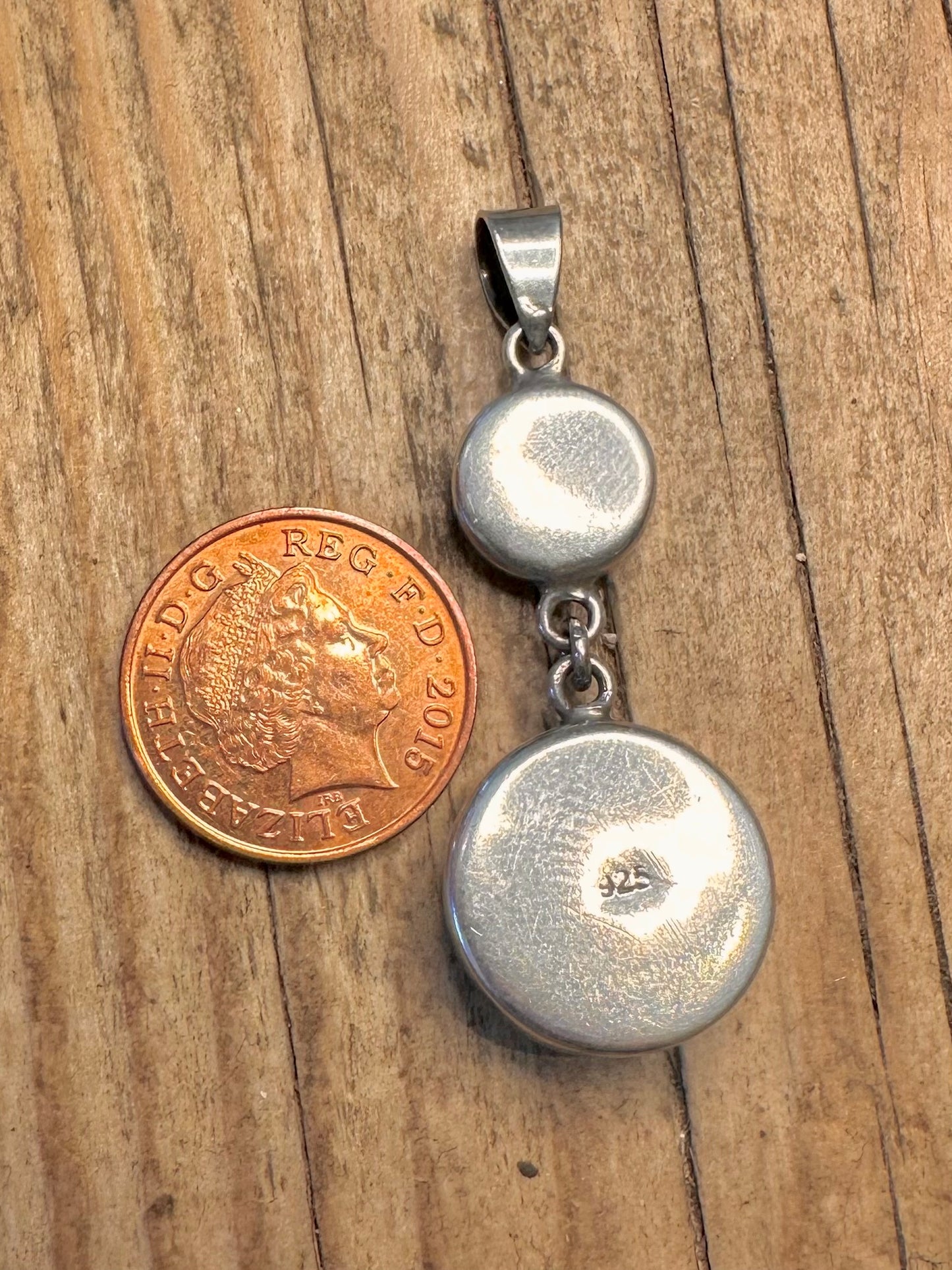 Eye Shiva Dangle 925 Sterling Silver Pendant